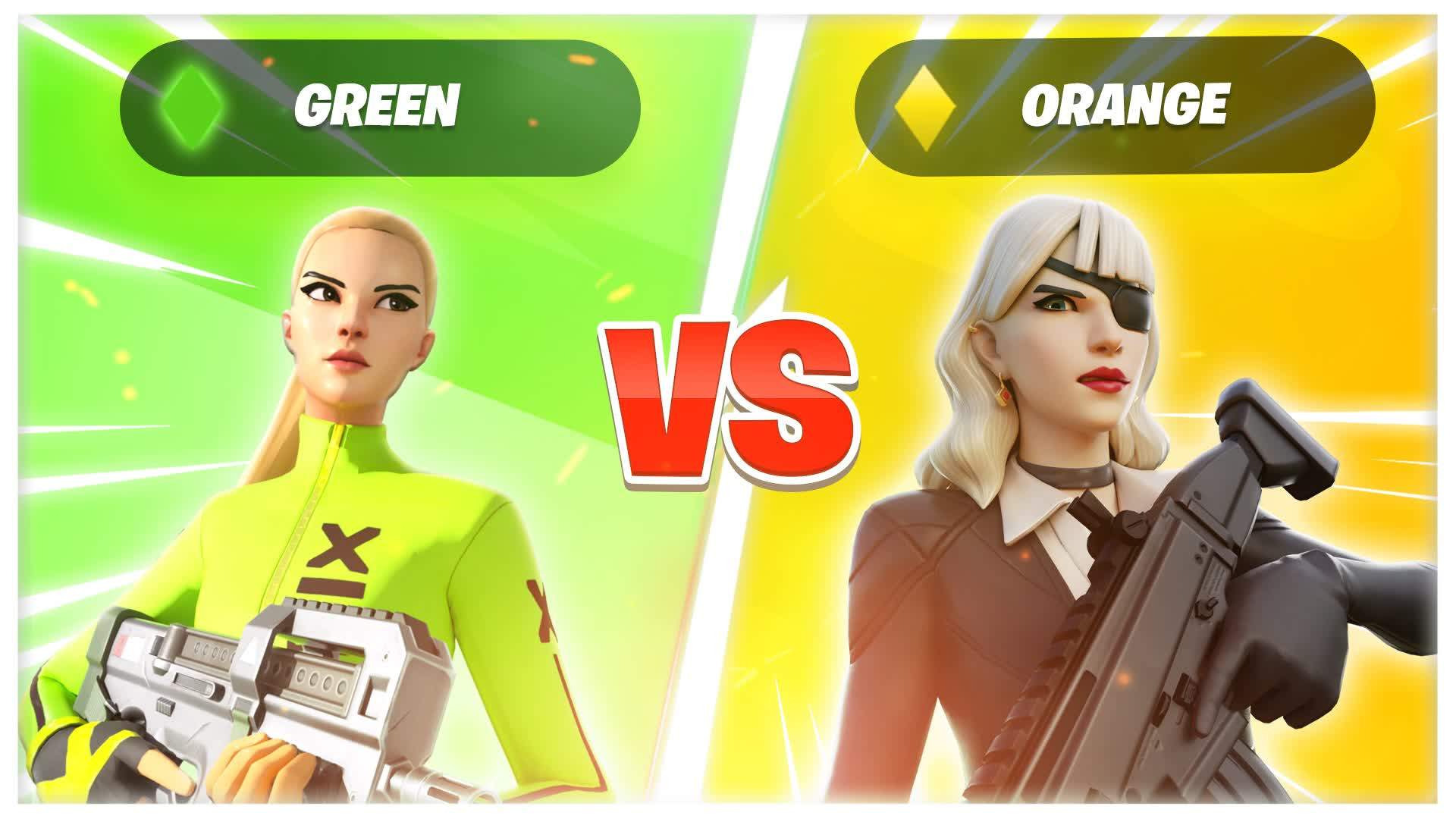 🧡Orange vs 💚Green: Team Battle