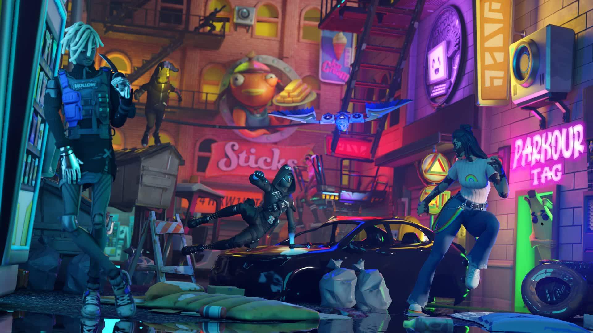 Cyber District-Parkour Tag🏃