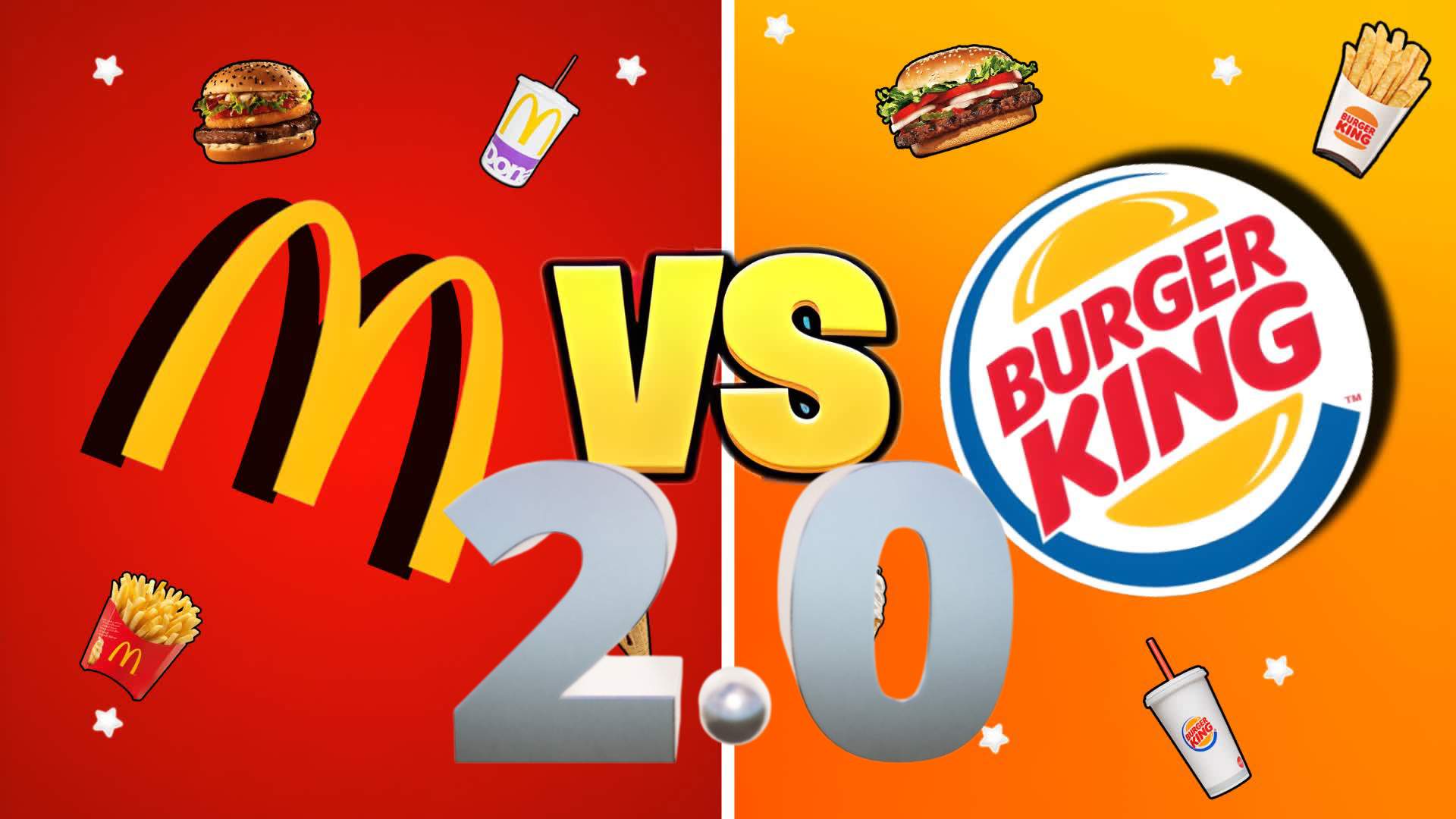 🆕 2.0 MC DONALDS VS BURGER KING 🍔