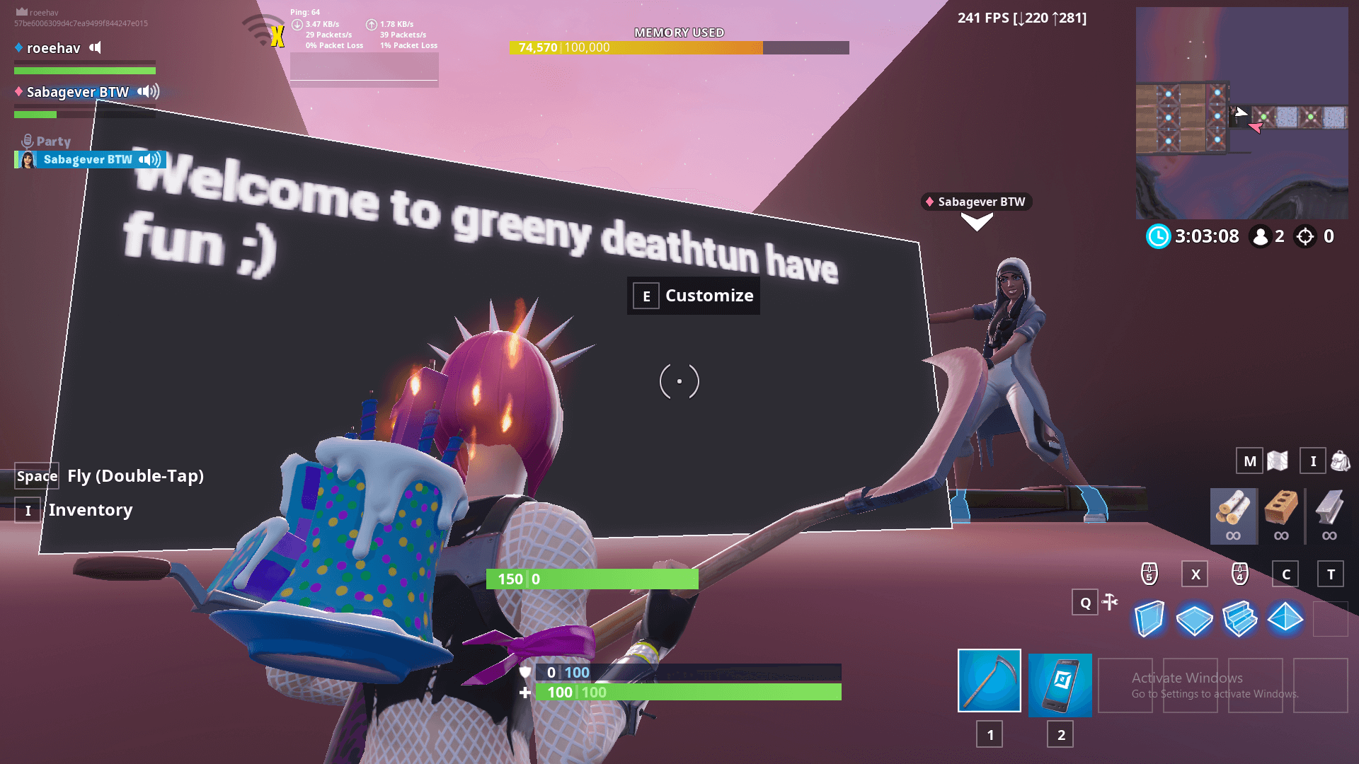 GREENY'S 100 LEVELS DEATHRUN