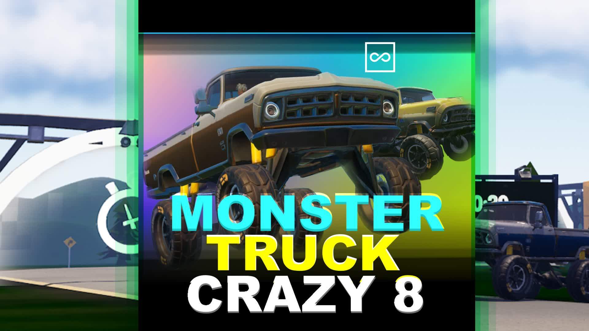 Crazy Wrecked Monster Truck Figure 8
