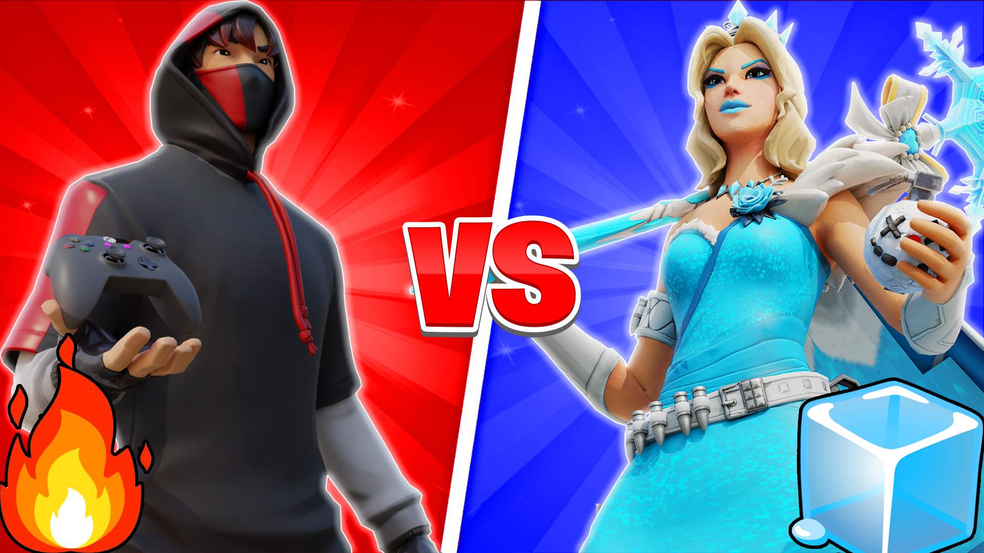 1v1 🔴FIRE vs ICE🔵