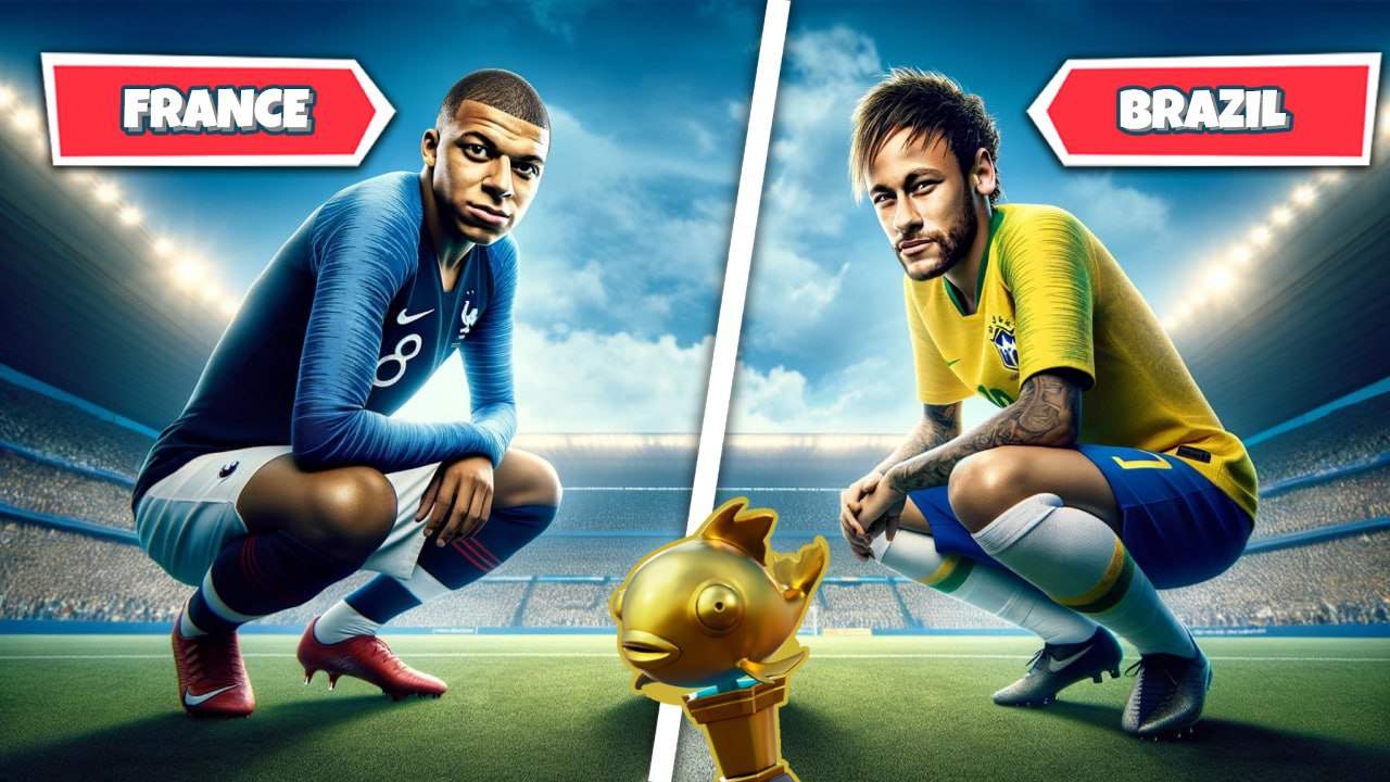 ⚽FRANCE VS BRAZIL⚽