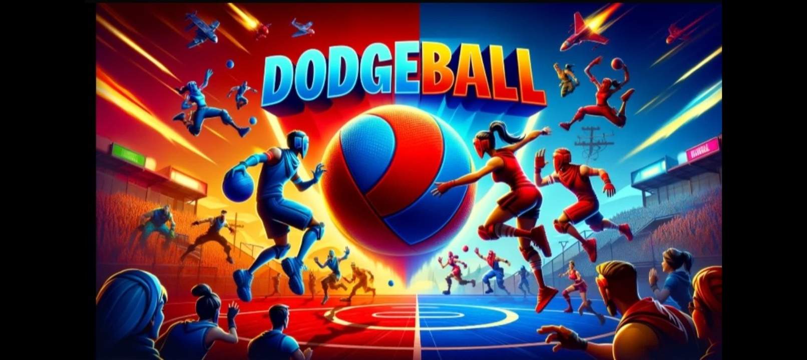 red vs blue dodgeball