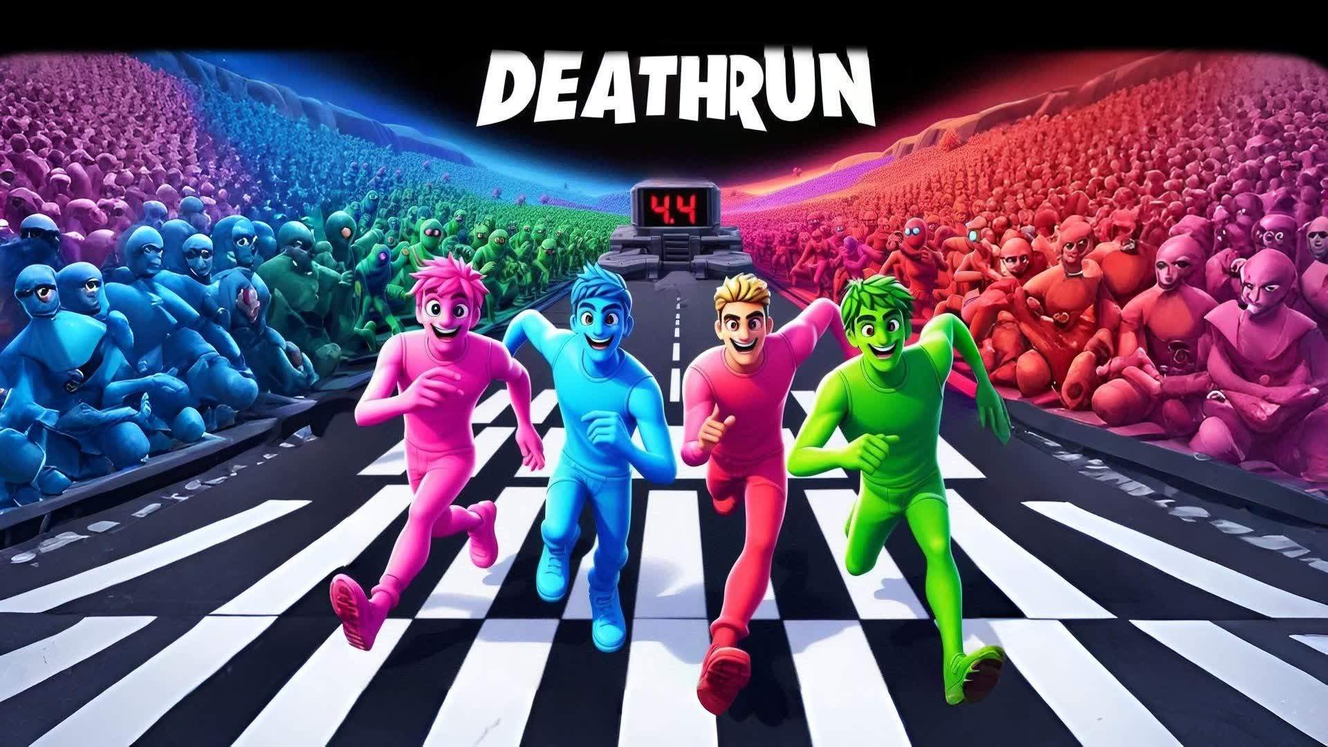 ⚡DEATHRUN RACE (4 PLAYER) 🏃💥
