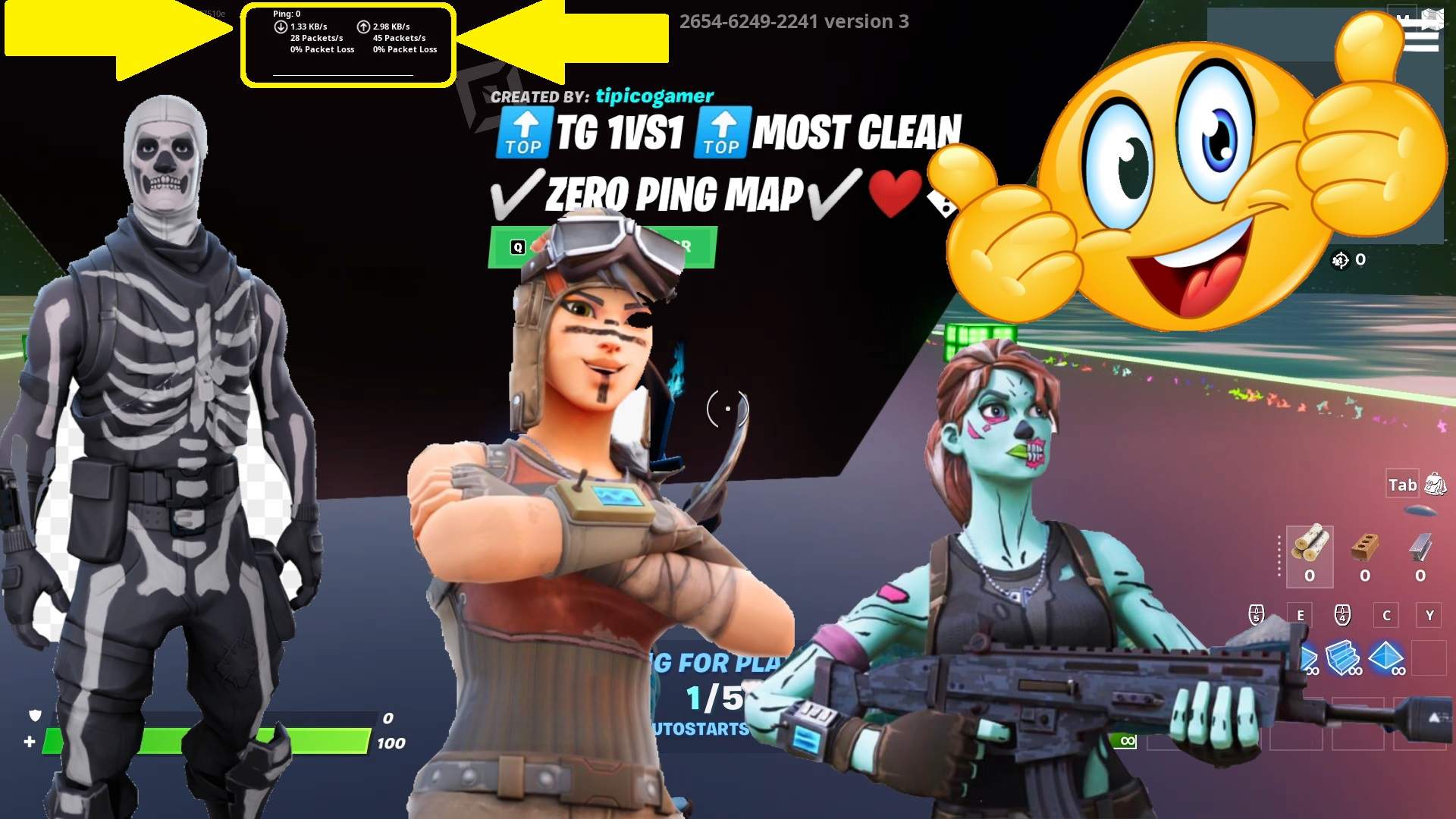 🔝TG 1VS1 🔝MOST CLEAN ✅ZERO PING MAP✅❤