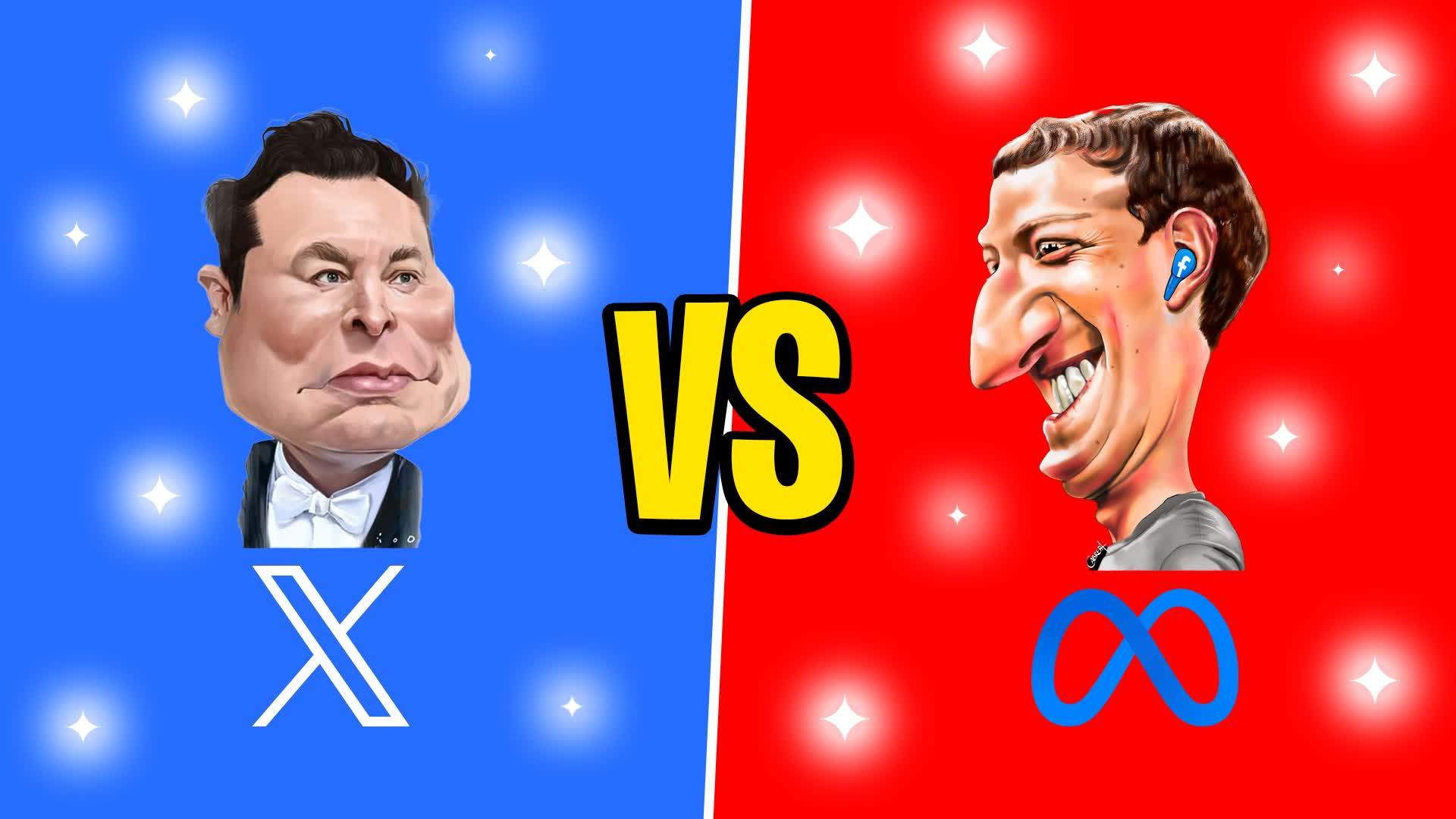 🚀 MUSK vs ZUCKERBERG🤓 (RED vs BLUE)