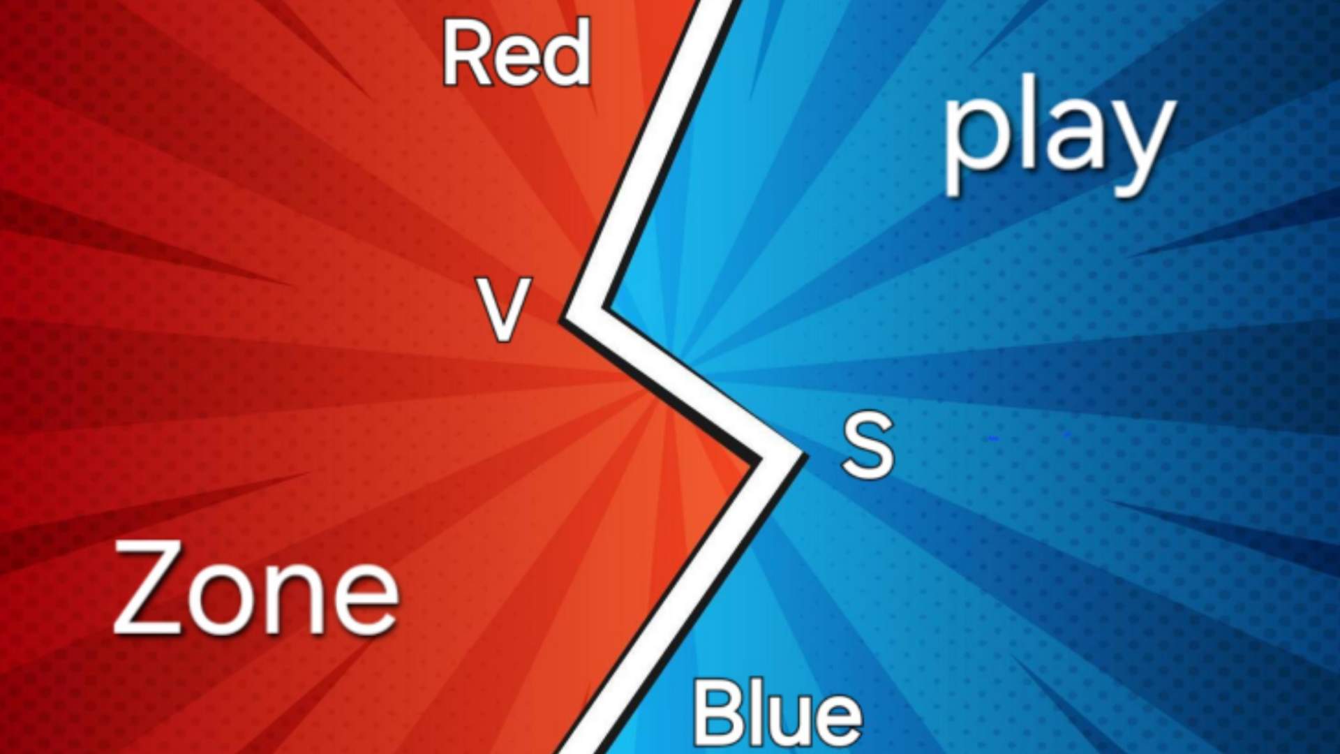 Red vs blue play zone