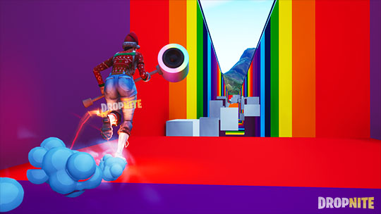 100 Lvl Default Deathrun 3 0 Fortnite Creative Codes Dropnite Com - rainbow run