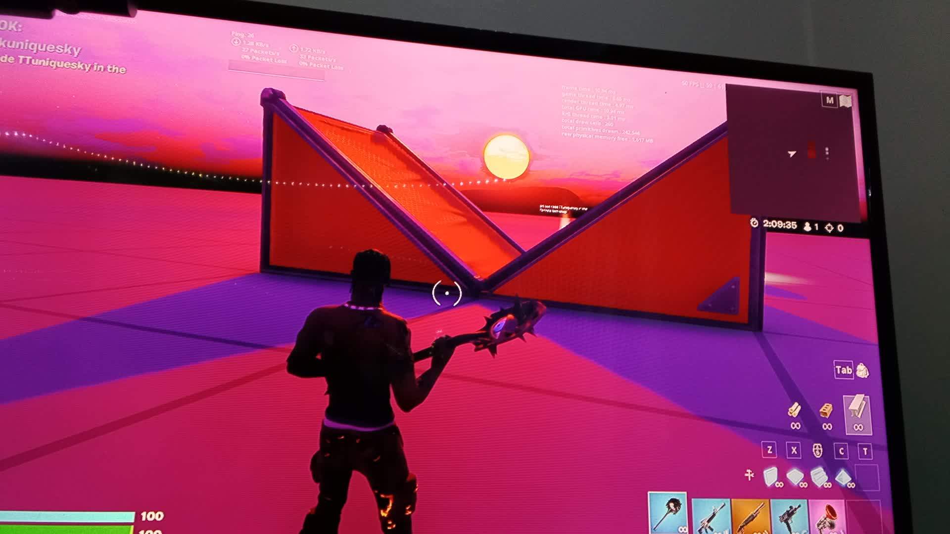 Uniquesky's no delay 1v1 map