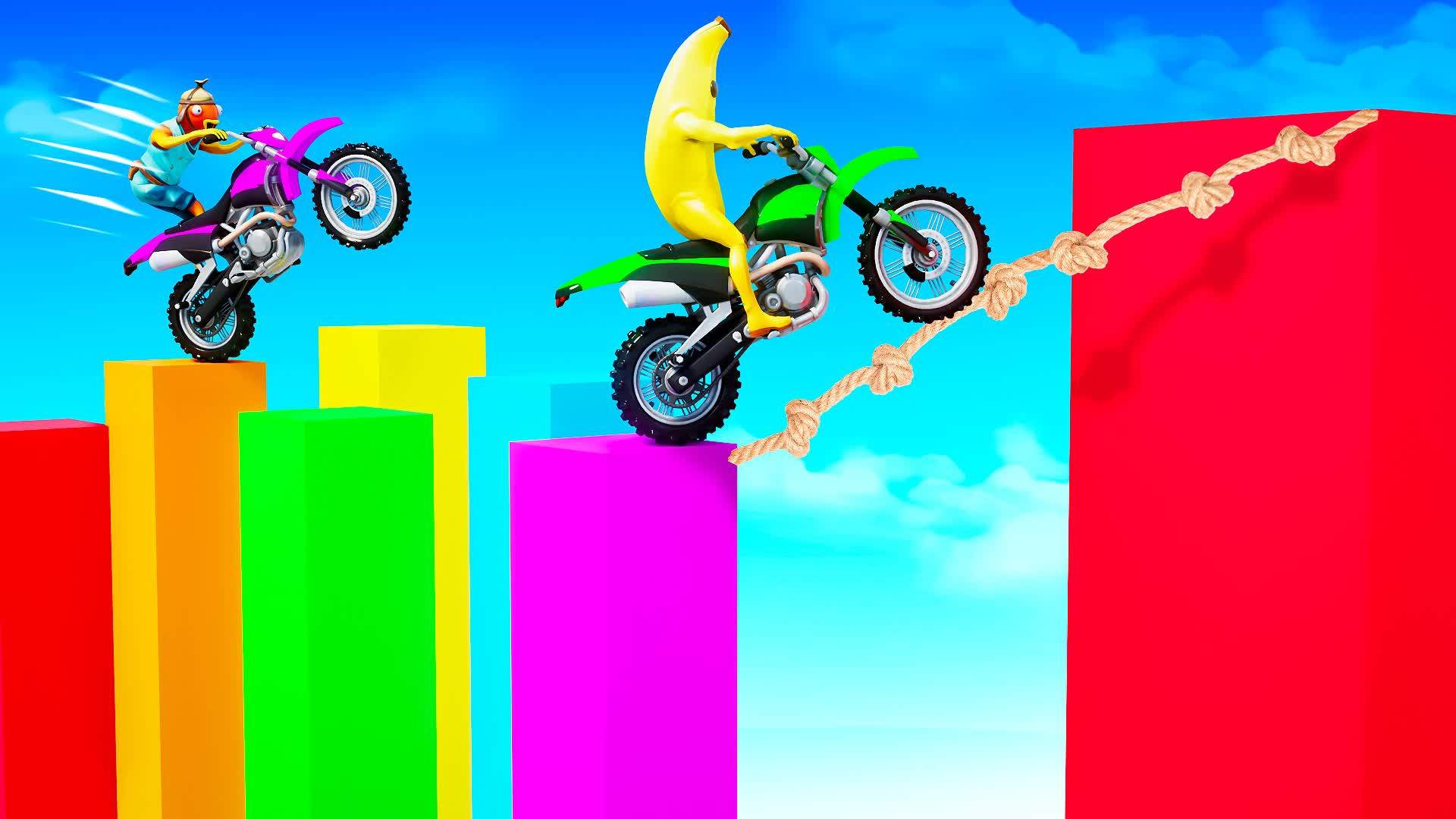 🏍️EASY DEATHRUN 10 LEVELS DIRTBIKE 🏍️