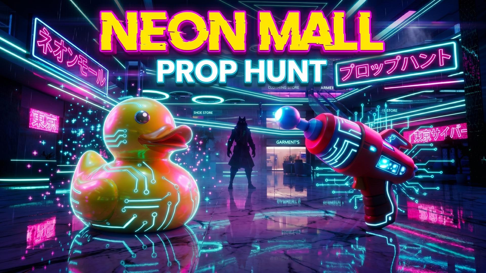 NEON MALL PROP HUNT 🌃