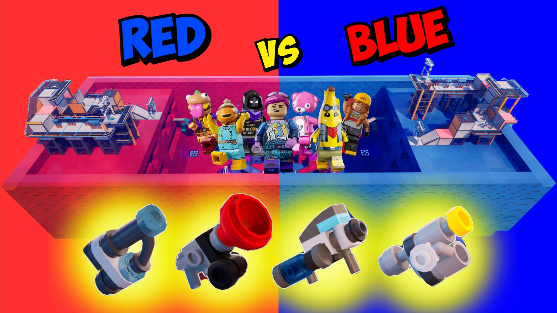 🧱 CRAZYY BRICK RED VS BLUE 🔴🔵