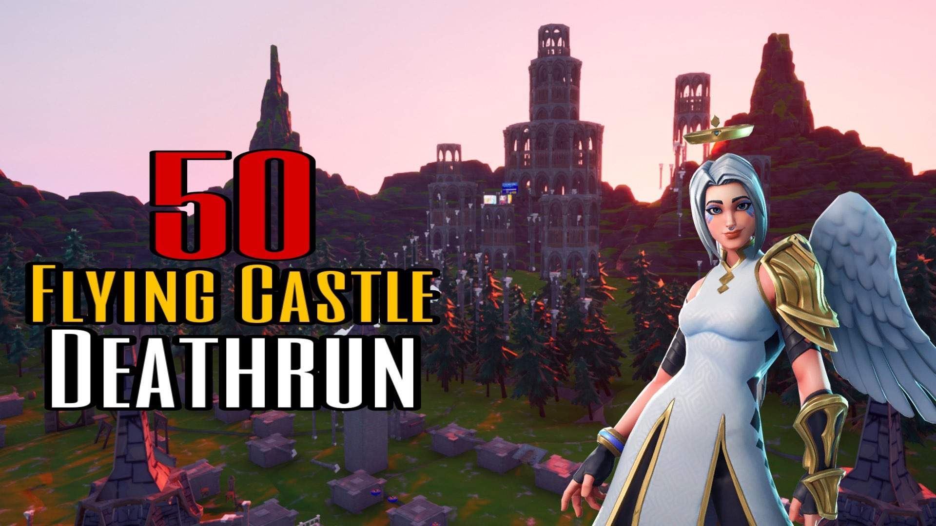 🏹 50 LEVEL FLYING CASTLE DEATHRUN 🏹