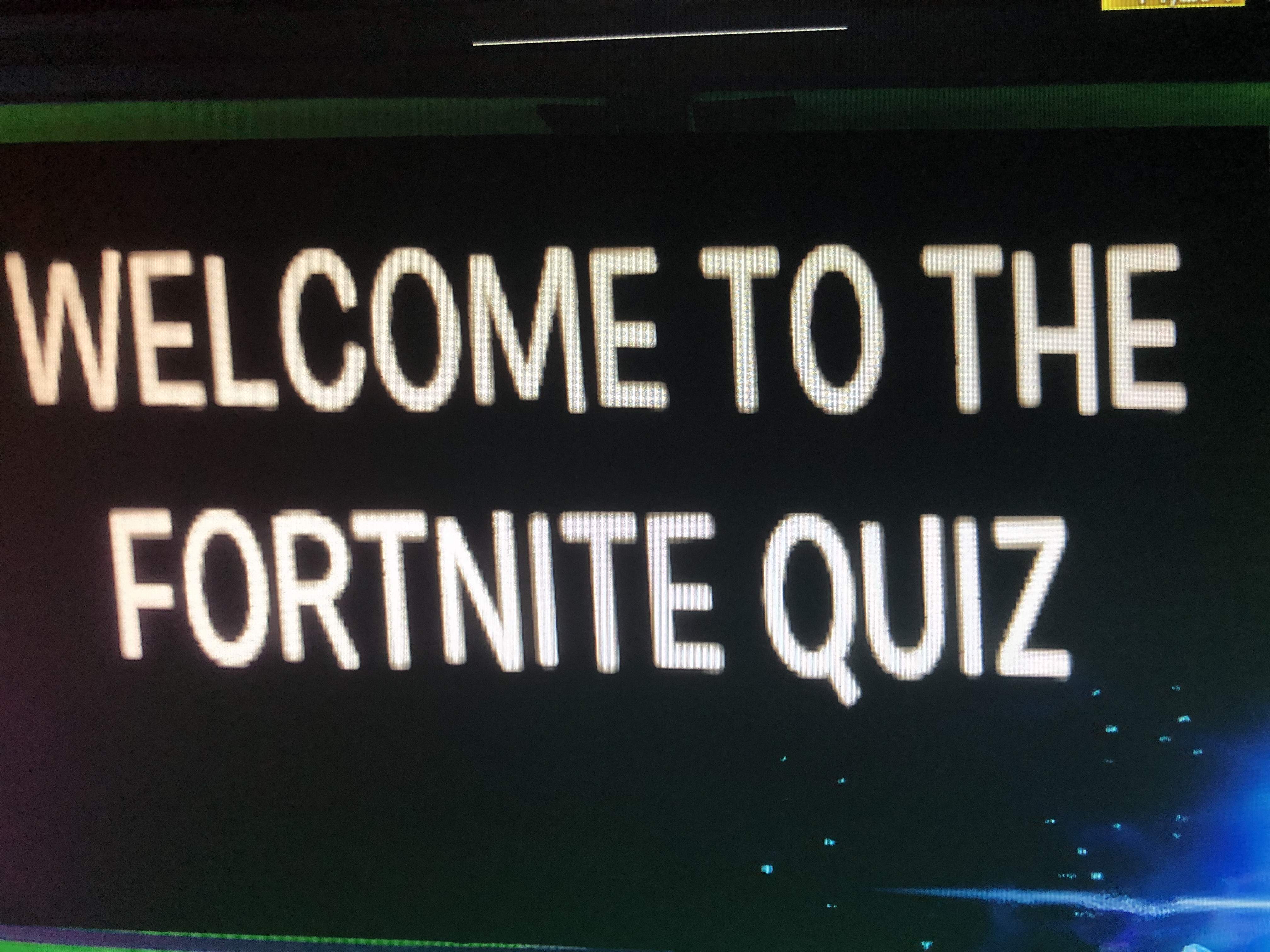 FORTNITE QUIZ