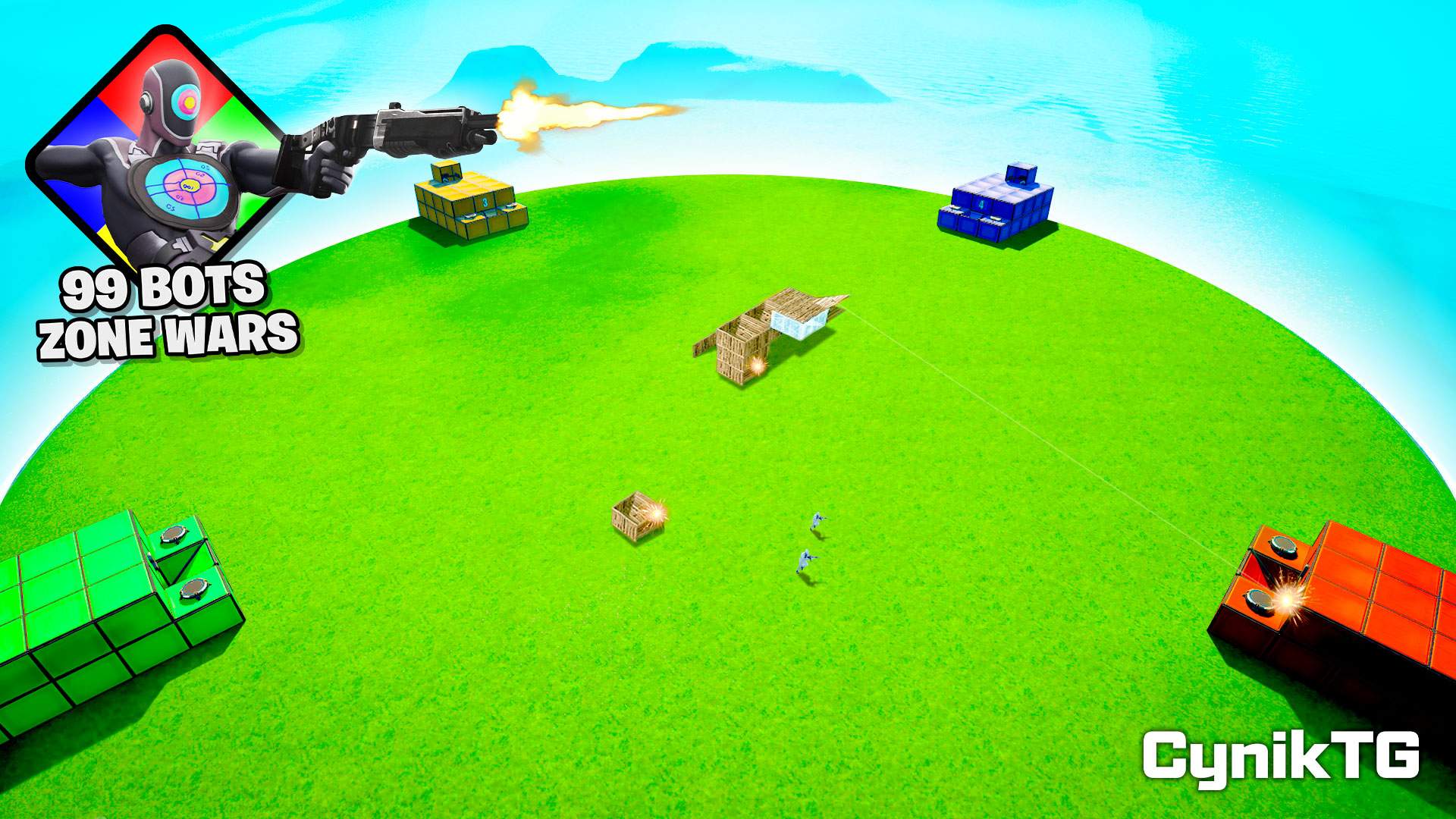🤖 99 BOTS Zone Wars 🌀