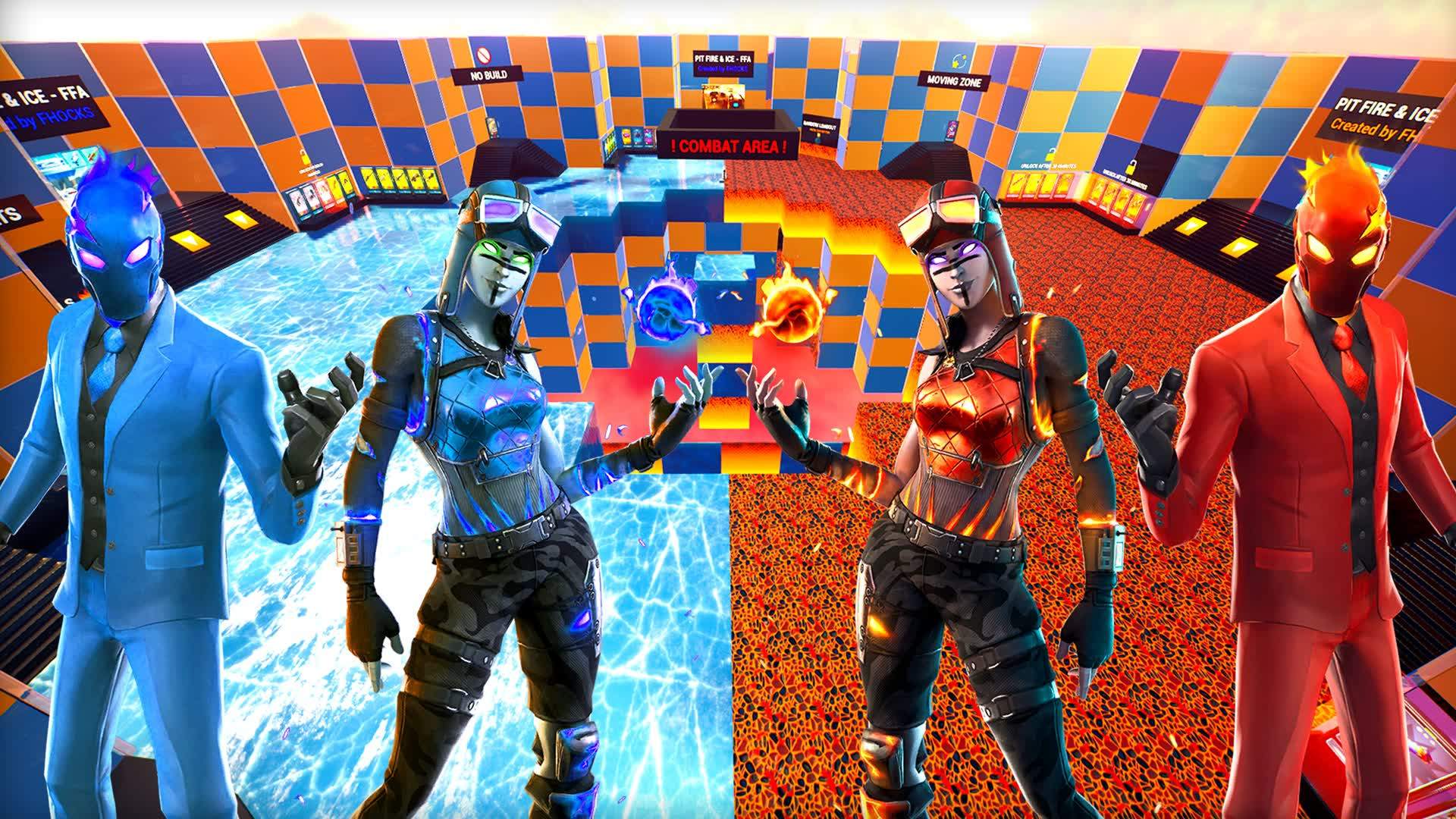 🔥PIT FIRE & ICE❄️ FFA + ZONE WARS