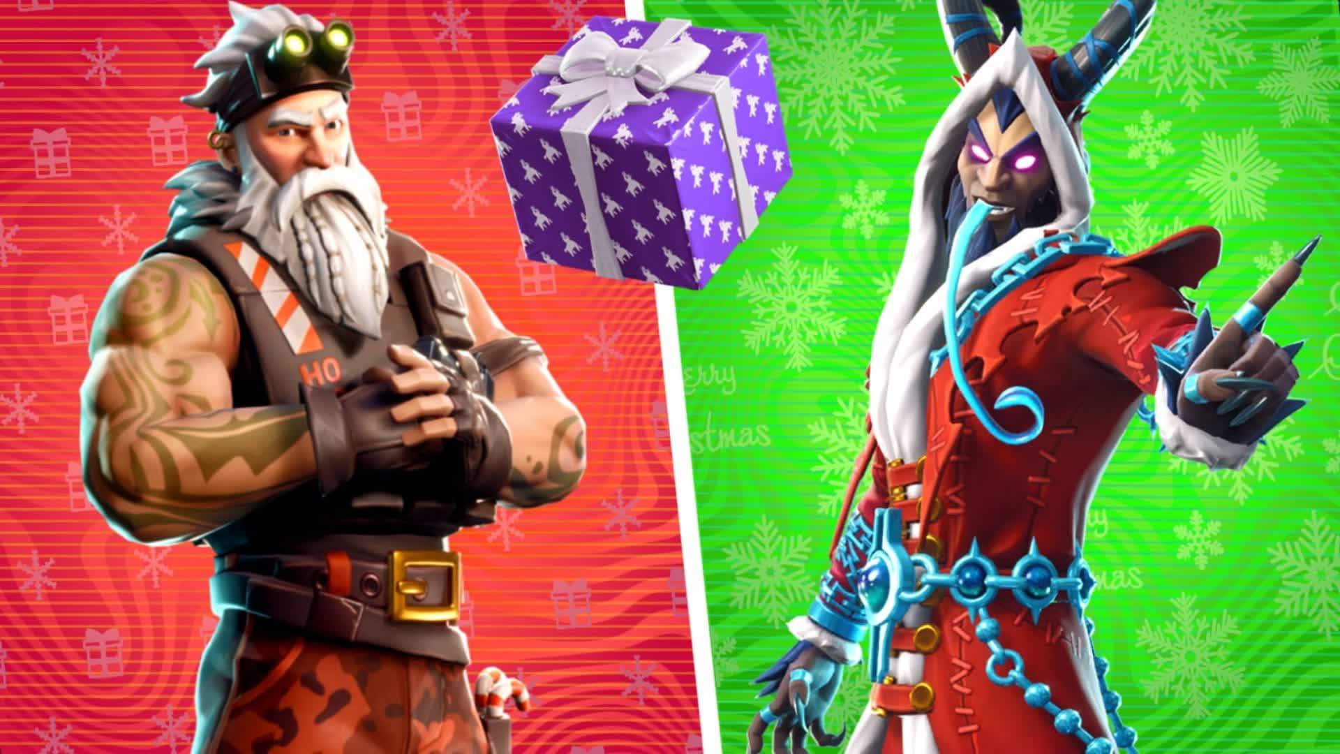 🎅SANTA RED VS 👹KRAMPUS BLUE🔴🔵