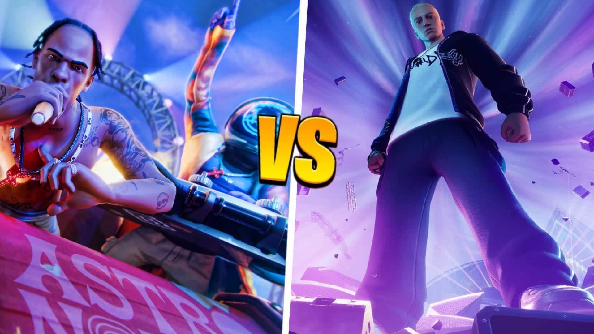 🎶 EMINEM VS TRAVIS HEROES🦸‍♂️