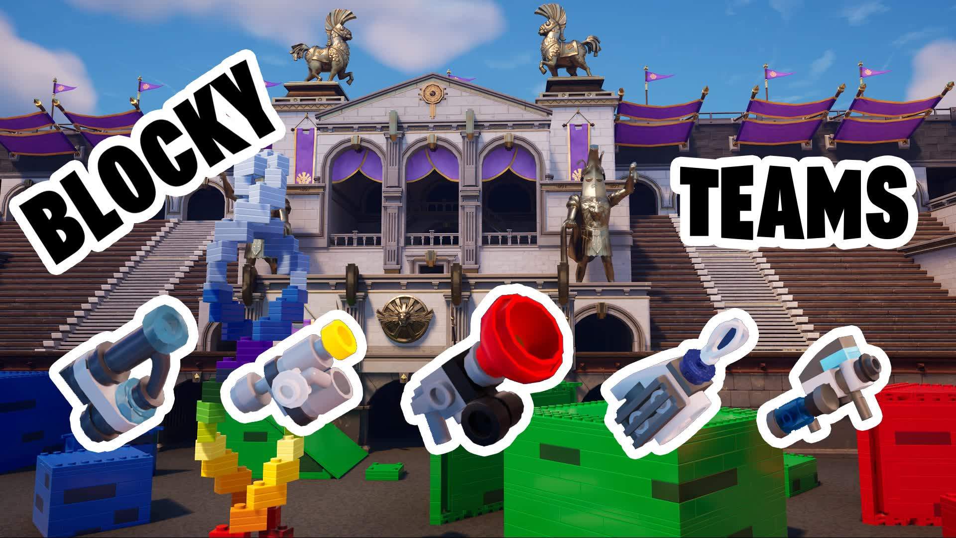 Blocky Bricky Teams 8v8 FFA