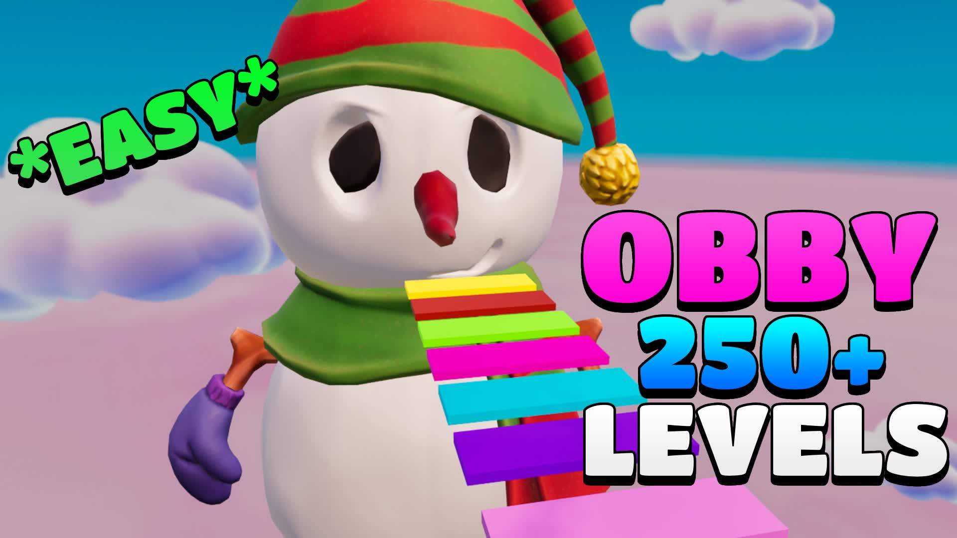 🌈FUN EASY PARKOUR OBBY 250 FALLGUYS