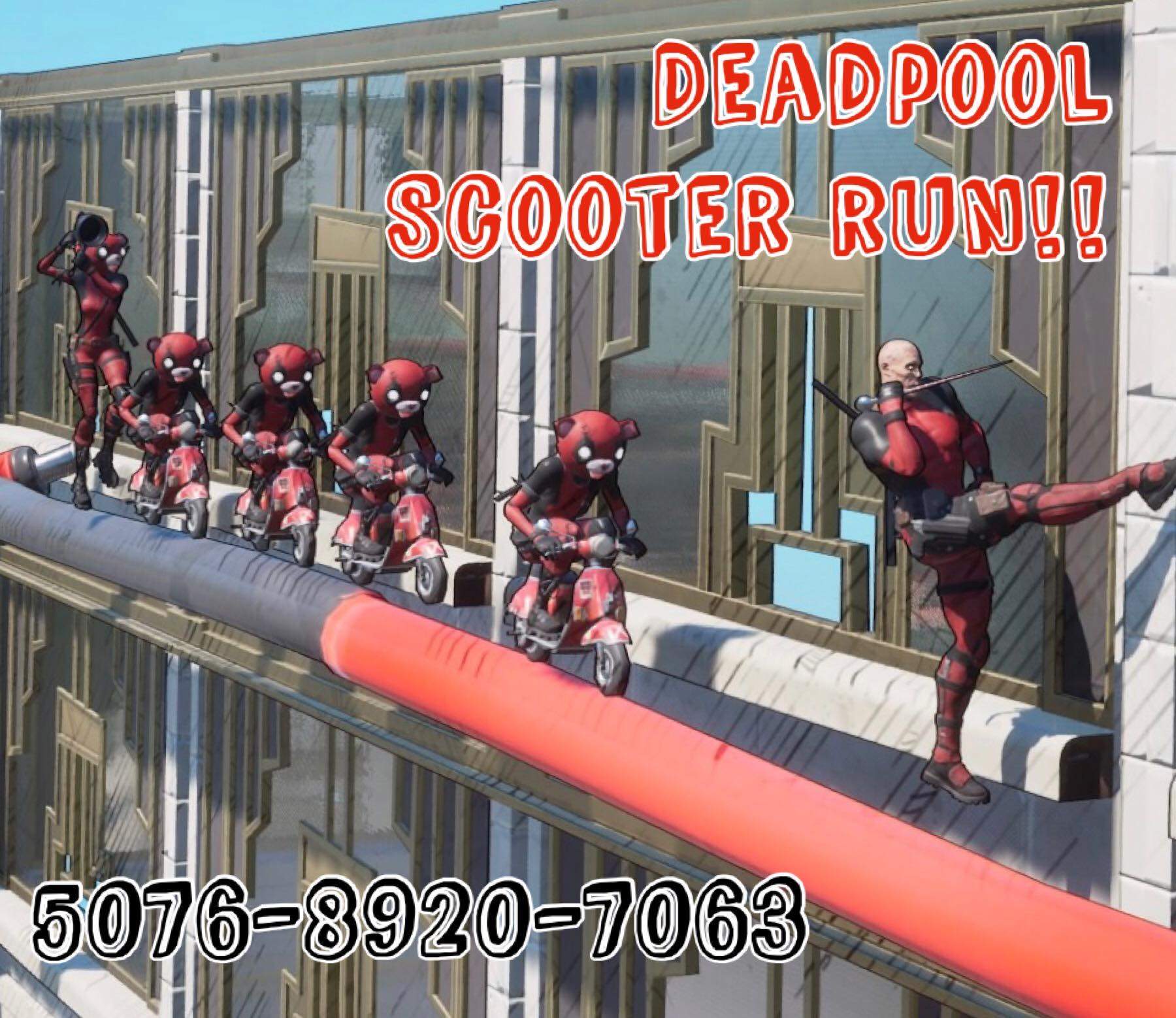 DEADPOOL SCOOTER DEATHRUN