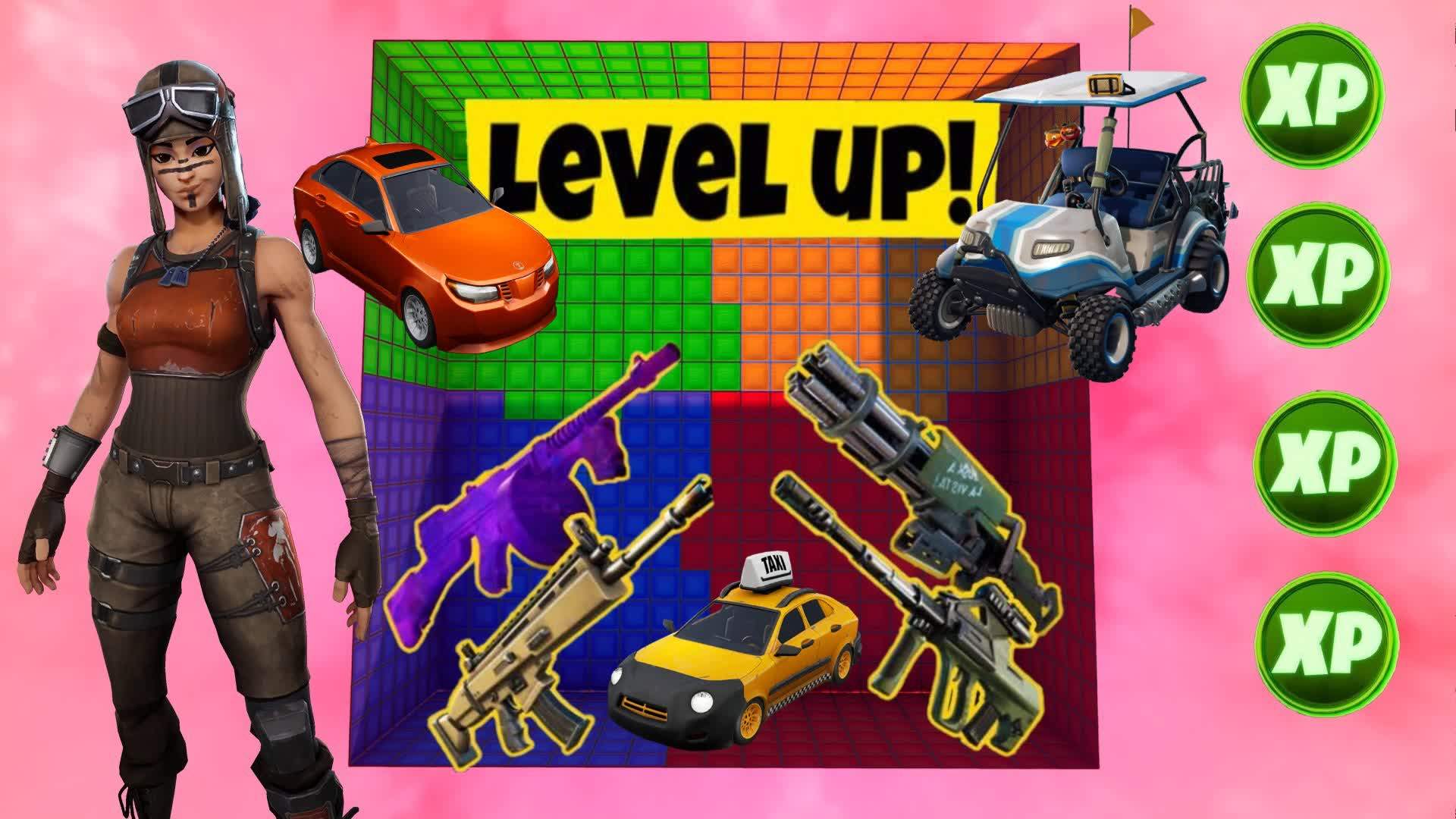 SQUARE ARENA WITH CARS