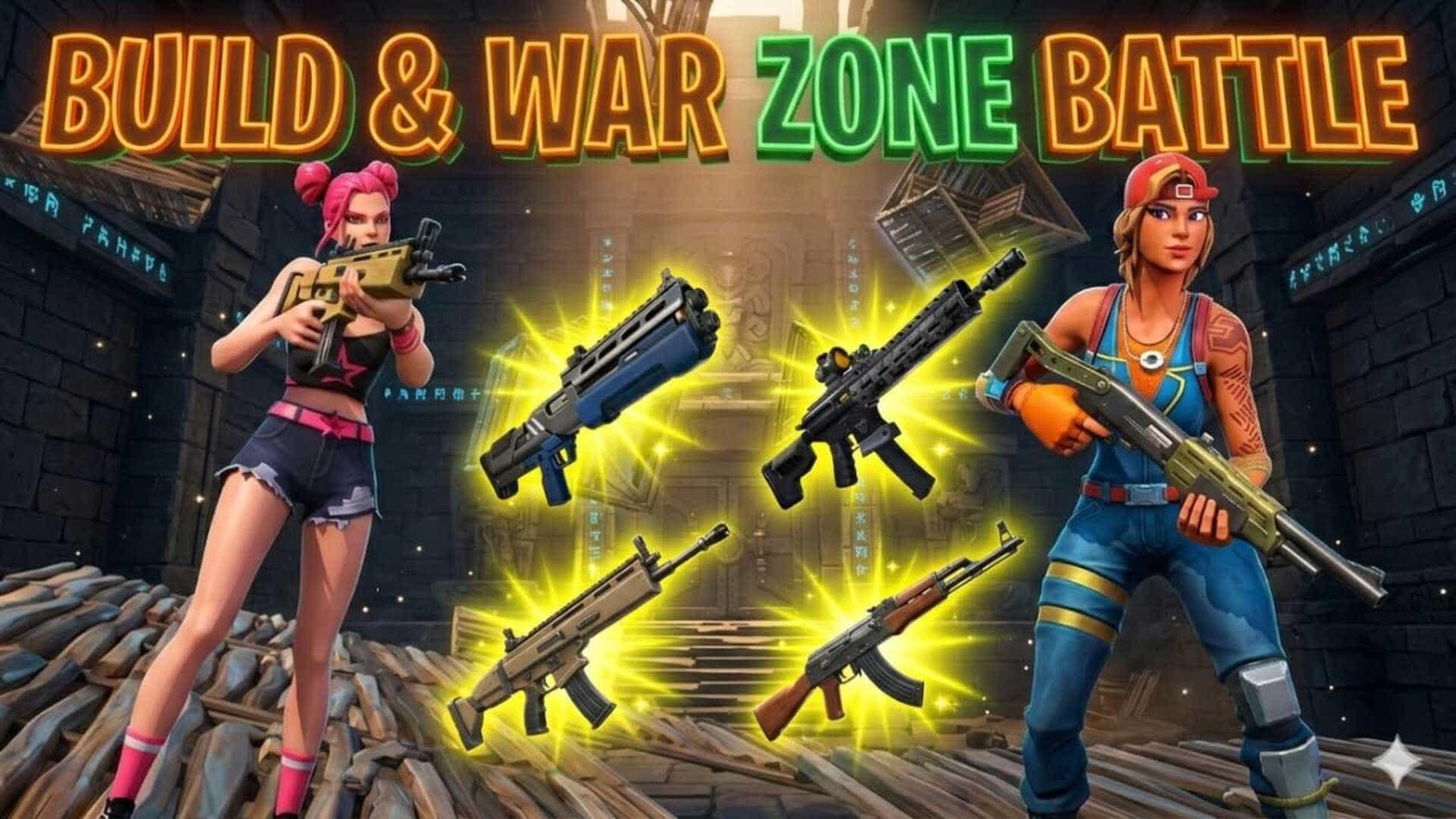 🏰 BUILD & WAR ZONE BATTLE ⚔️