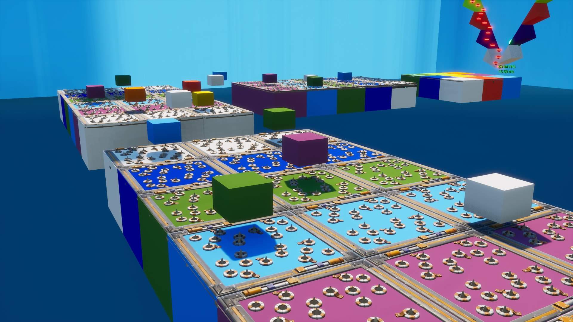 HARD 20 LEVEL RAINBOW DEATHRUN