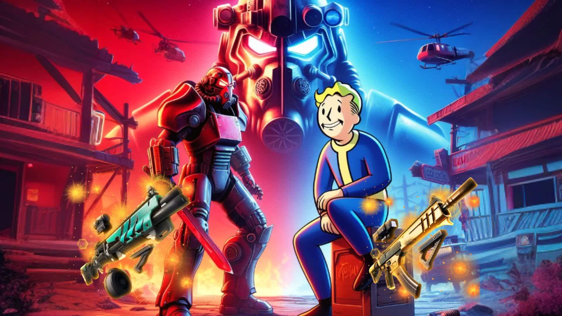 💀 FALLOUT RED VS BLUE 🔴🔵