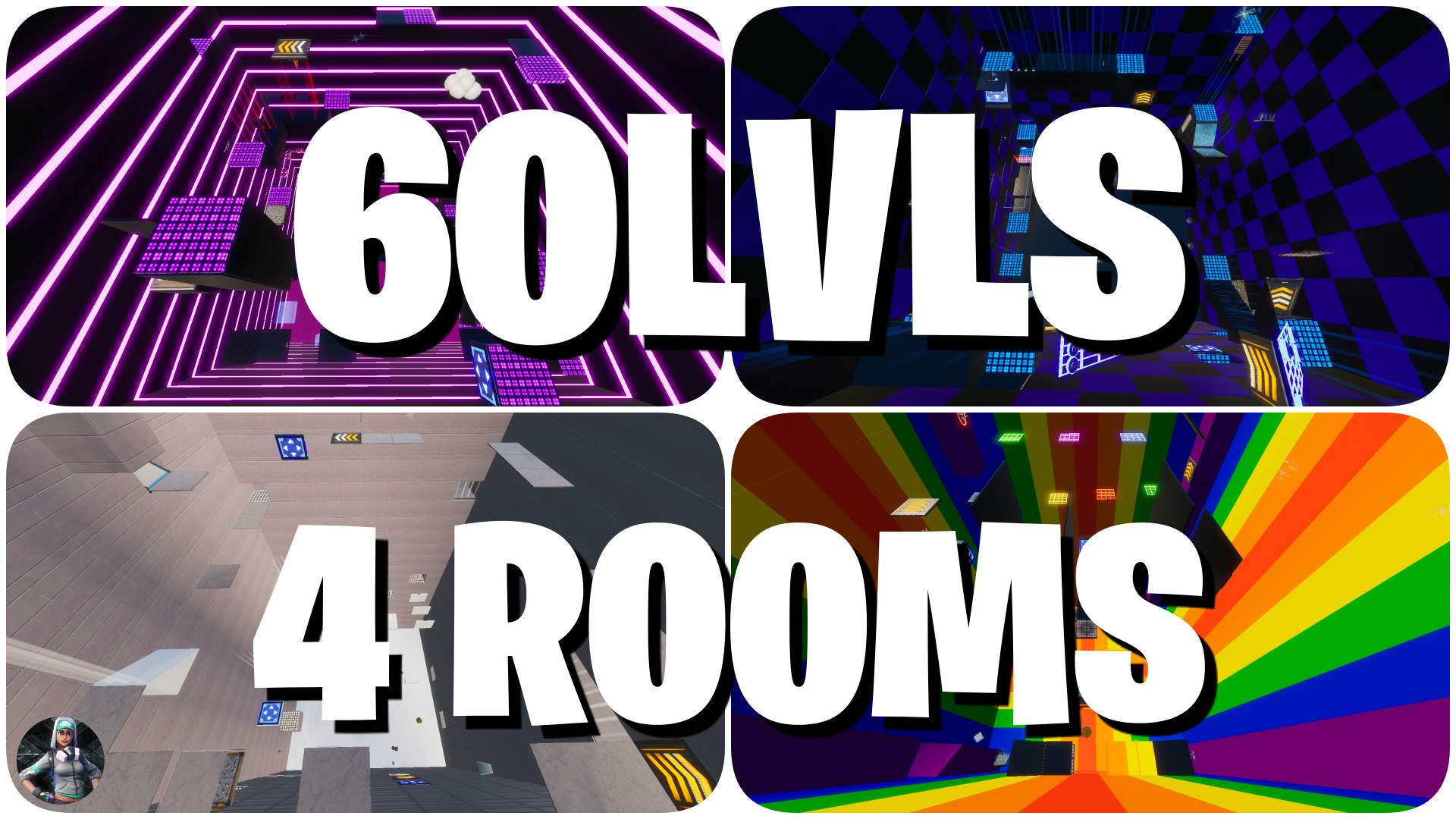 60LVLS IN 4 ROOMS EASY/MEDIUM DEATHRUN