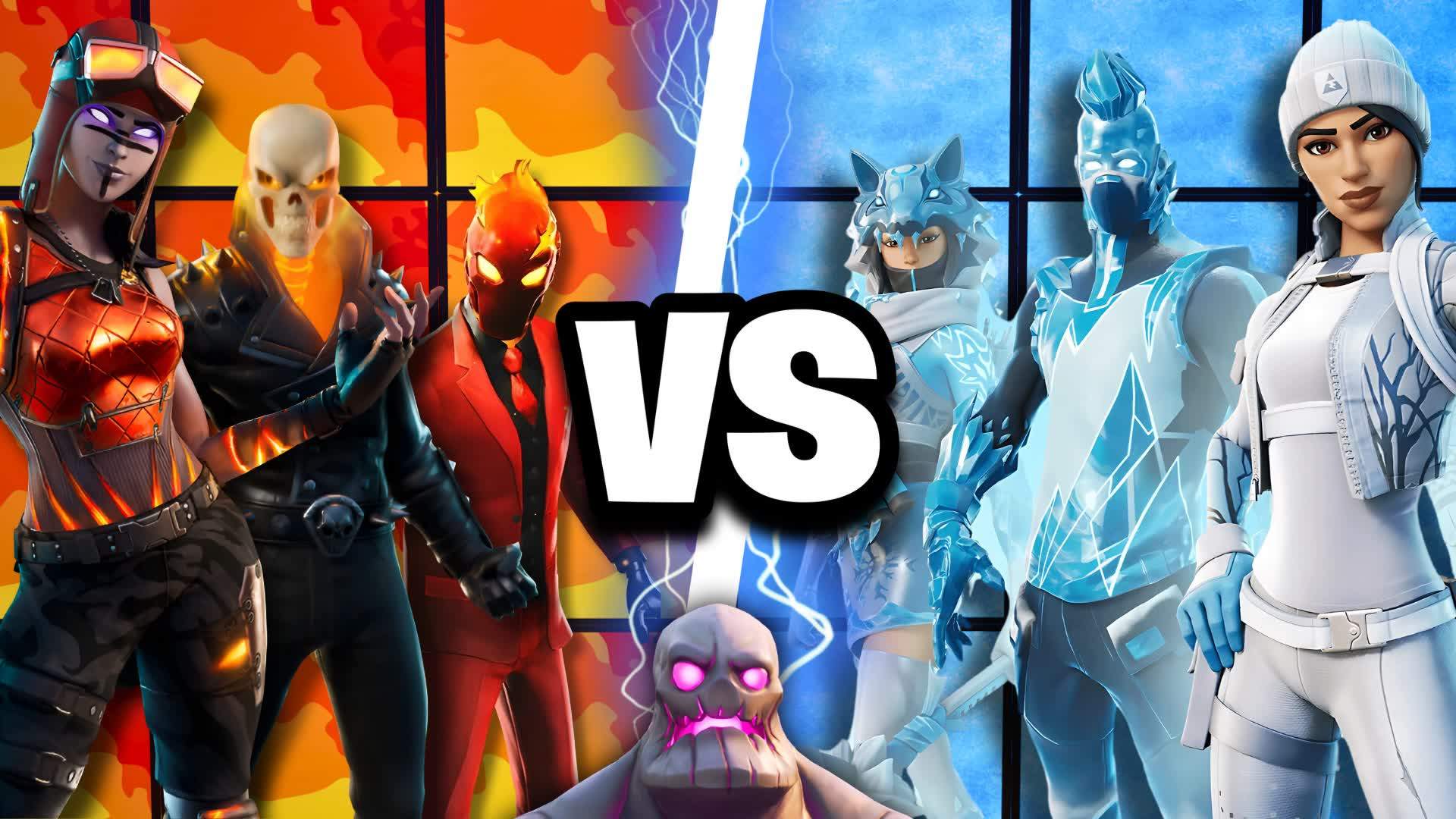 🔥❄️ Fire vs Ice - Red vs Blue