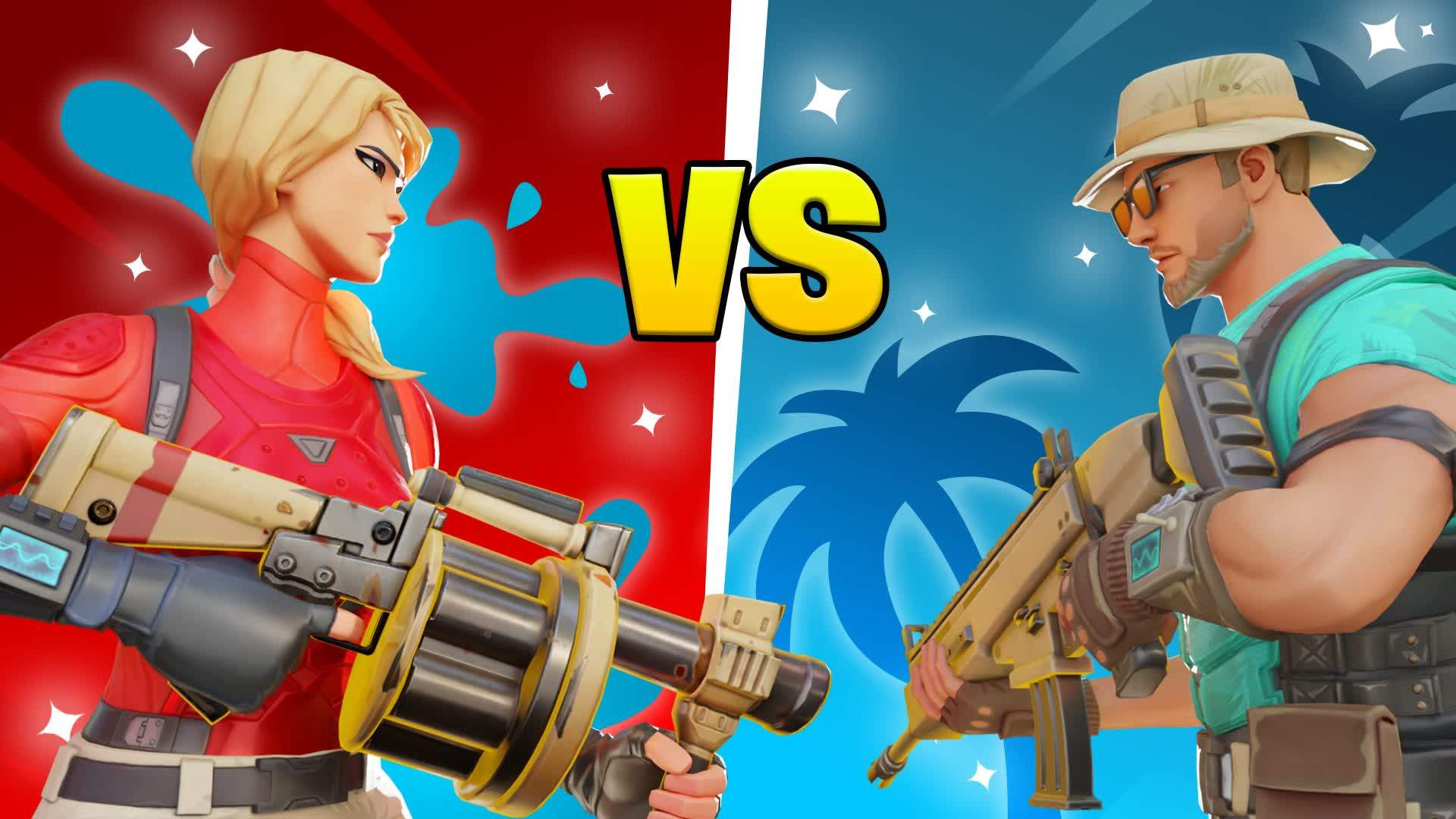 🏝️ TROPICAL RED VS BLUE 🏄