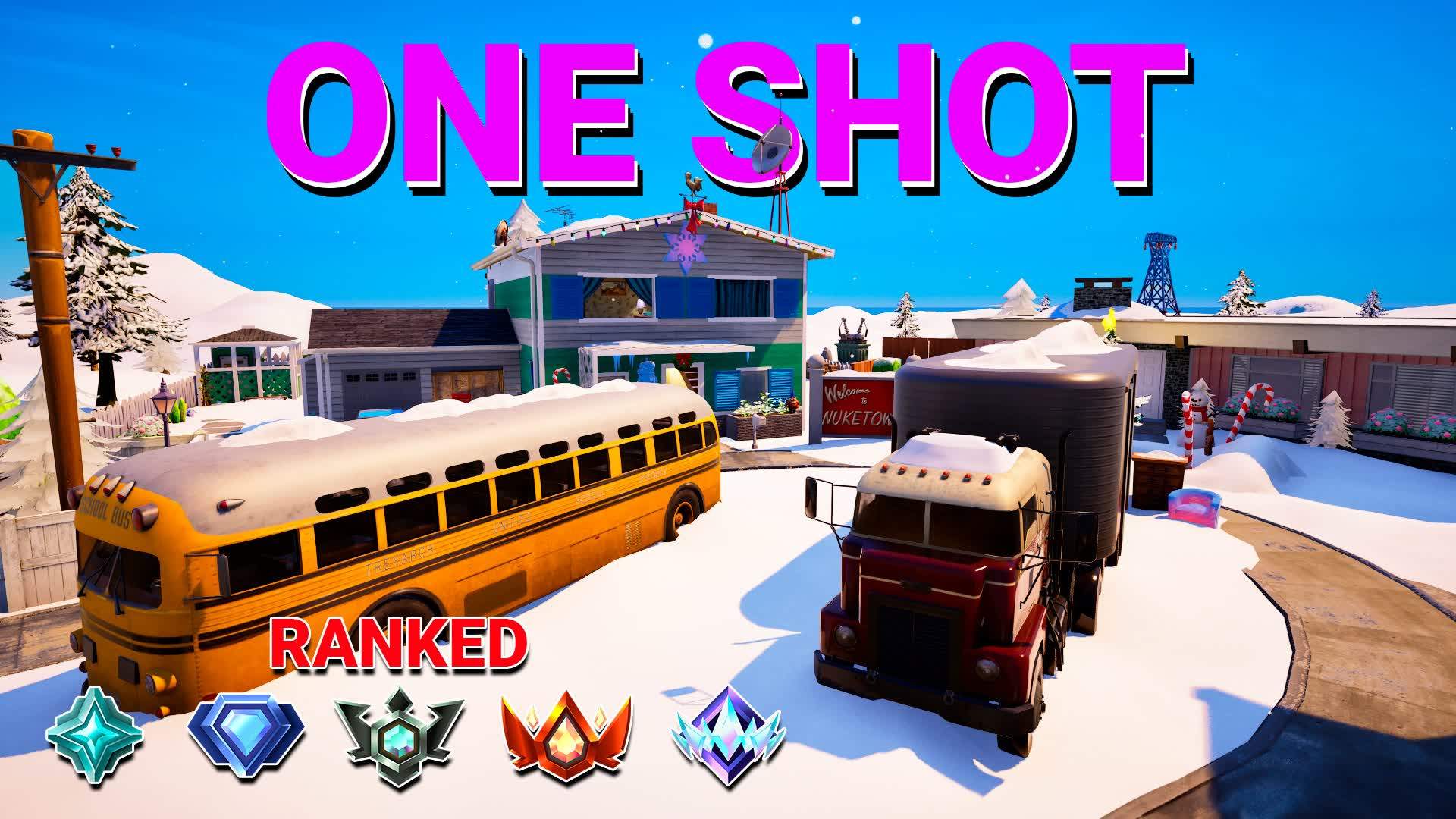 NUKETOWN GUN GAME WINTER 🎯 ONE SHOT