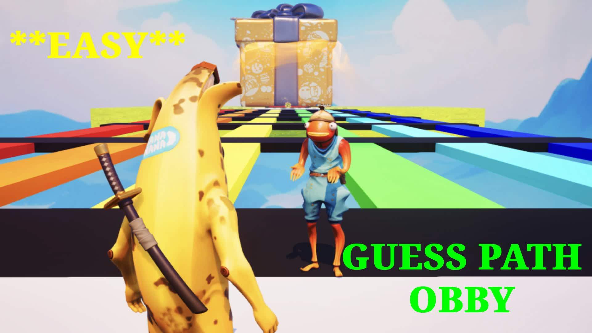 🌈 GUESS THE CORRECT PATH EASY OBBY ⭐