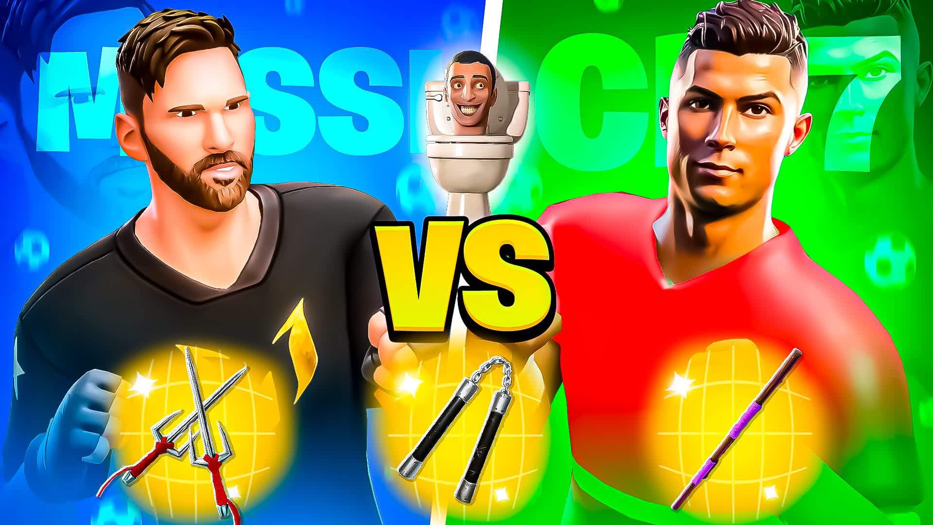FIRST PERSON TMNT CR7 VS MESSI CHILLING