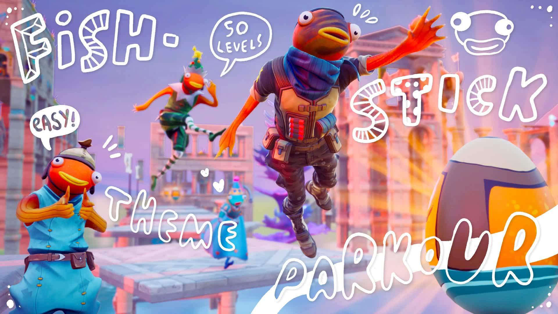 ⭐ Fishstick Theme Parkour ⭐ EASY 50+