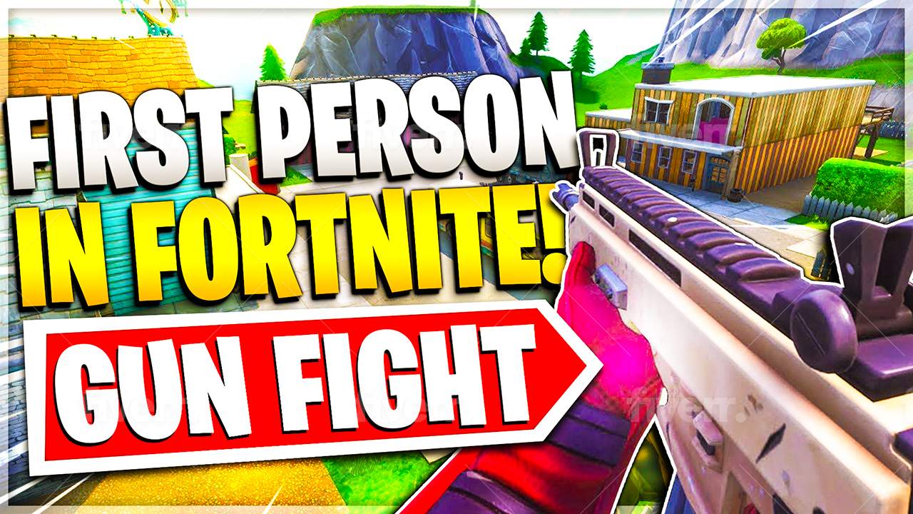 FIRST PERSON 2V2 GUN FIGHT!