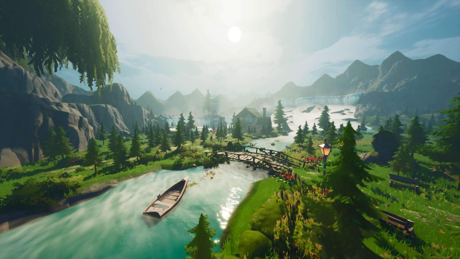 pretty house scenery