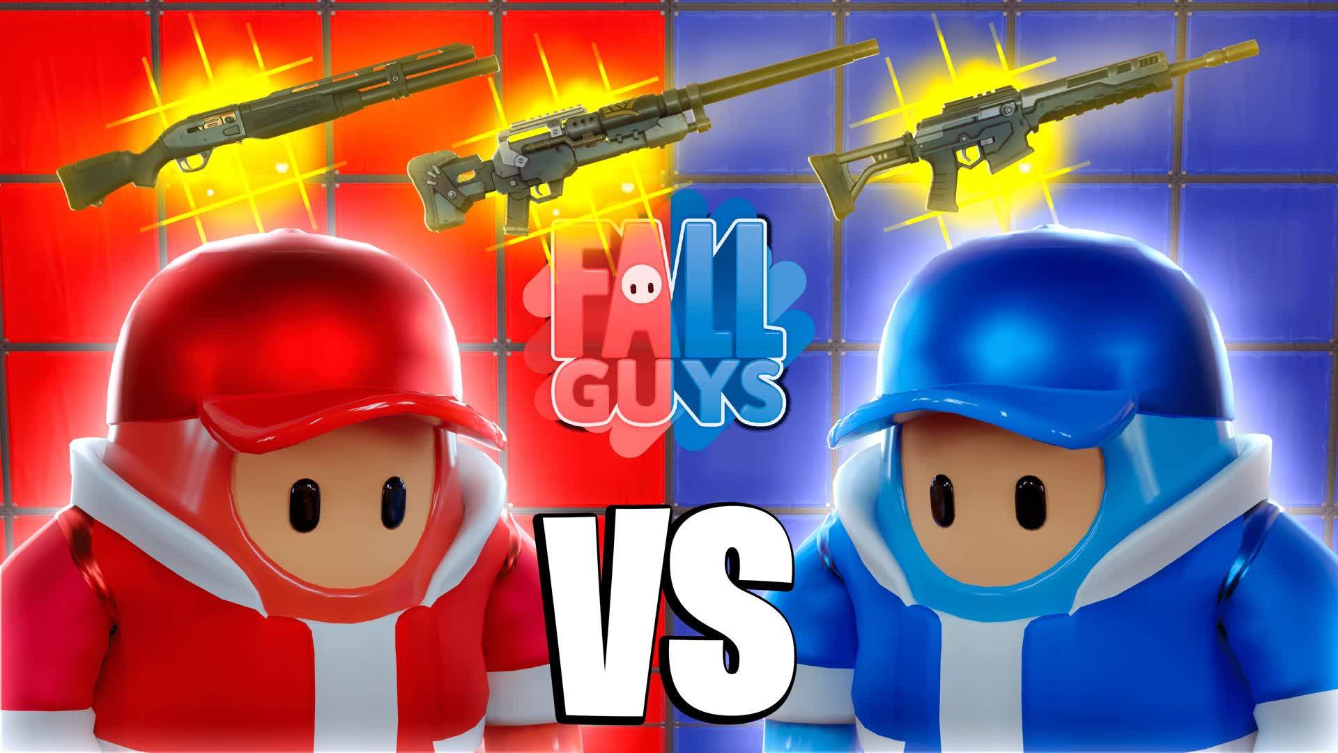 FALL GUYS RED VS BLUE 🔶🔷