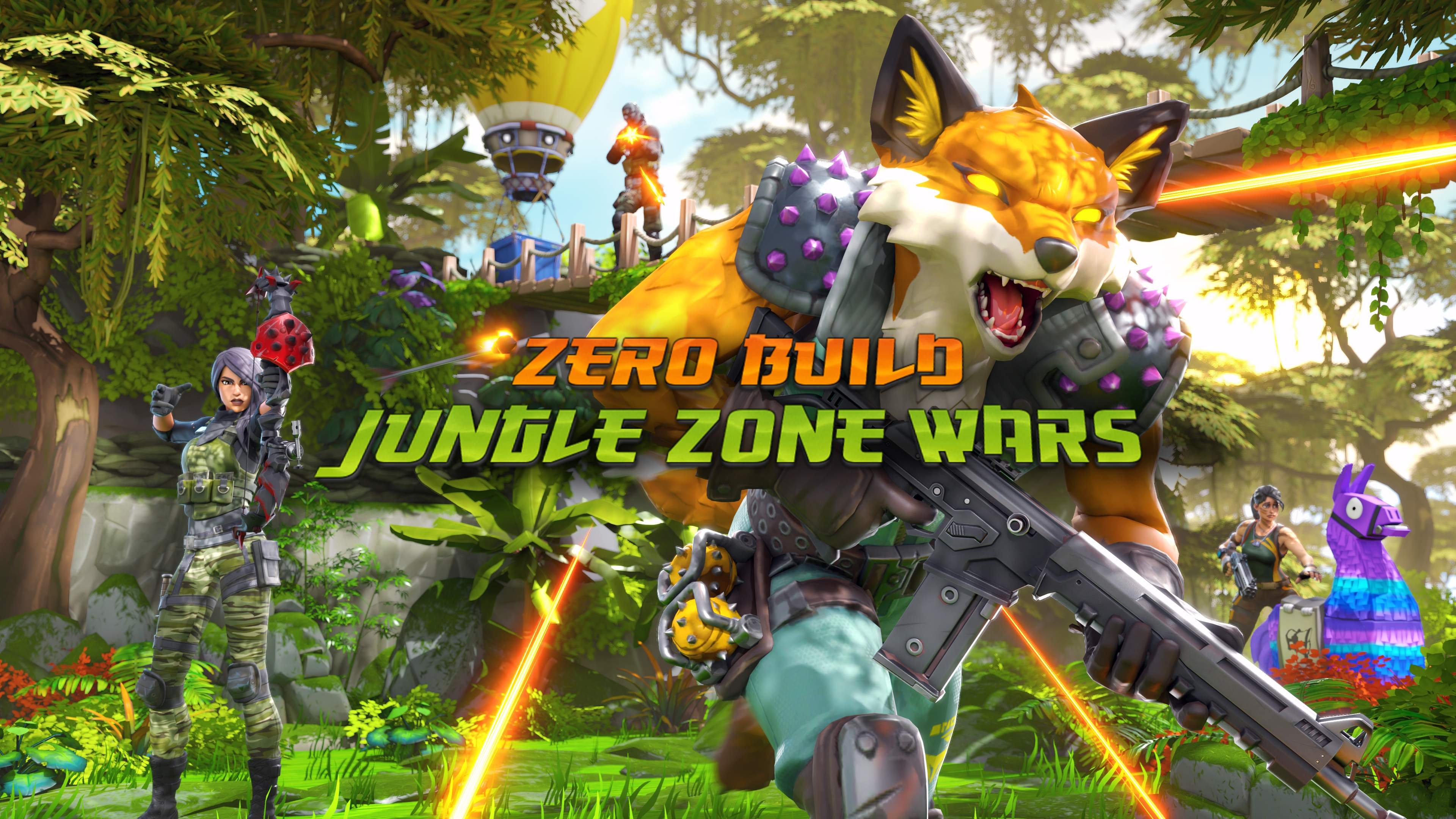 🌴Zero Builds Jungle Zone Wars🌴