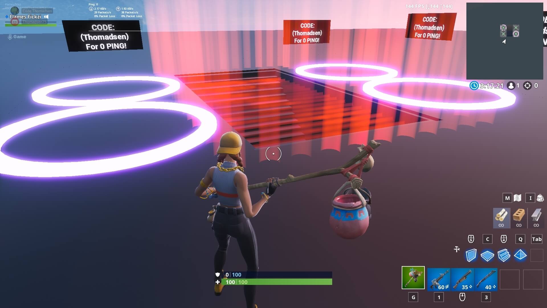 BEST 1V1 MAP! FALL DAMAGE ON! LOW PING!