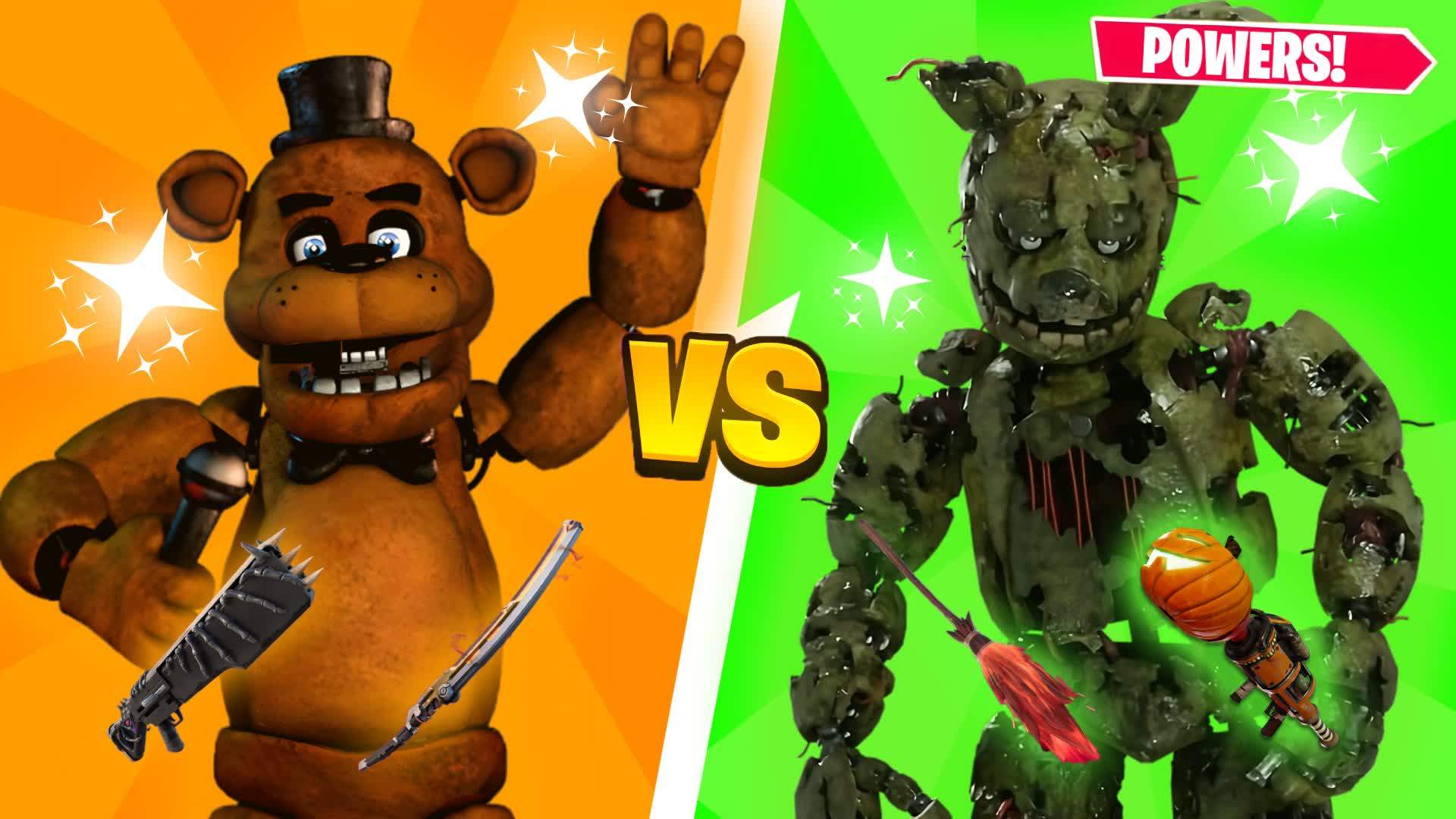 🦸 HEROES 🐻 FREDDY VS SPRINGTRAP 🐰
