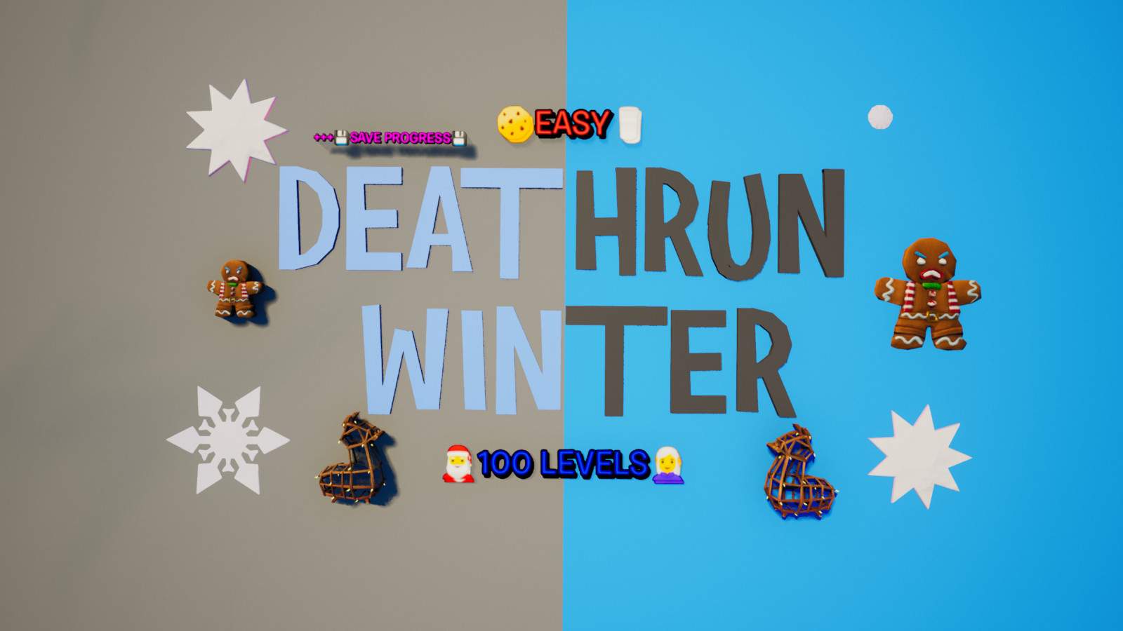 🎅DEATHRUN WINTER - 100 LEVELS🧝