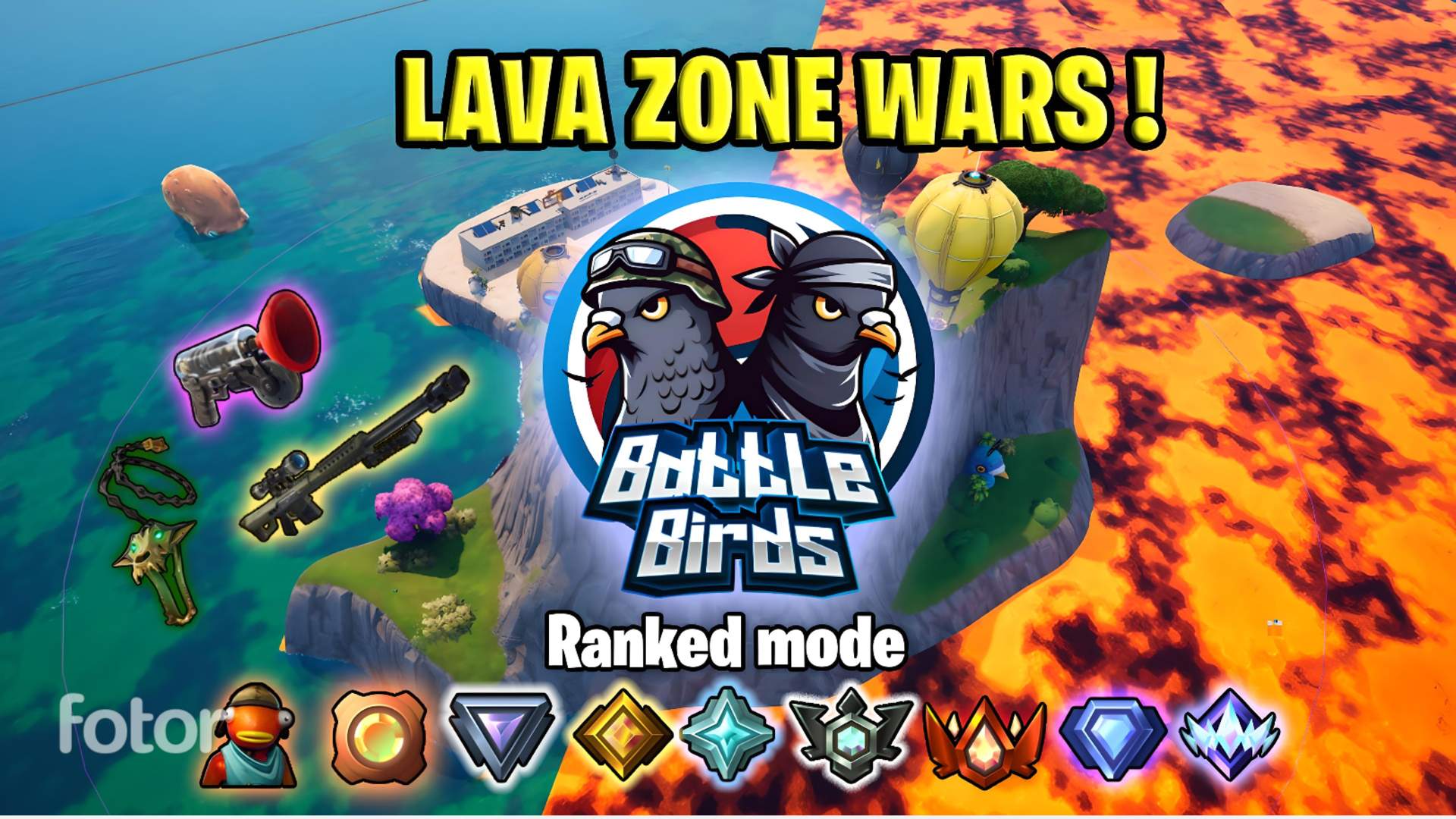 BATTLE BIRDS 🐔 ｜ LAVA ZONE WARS 🔥