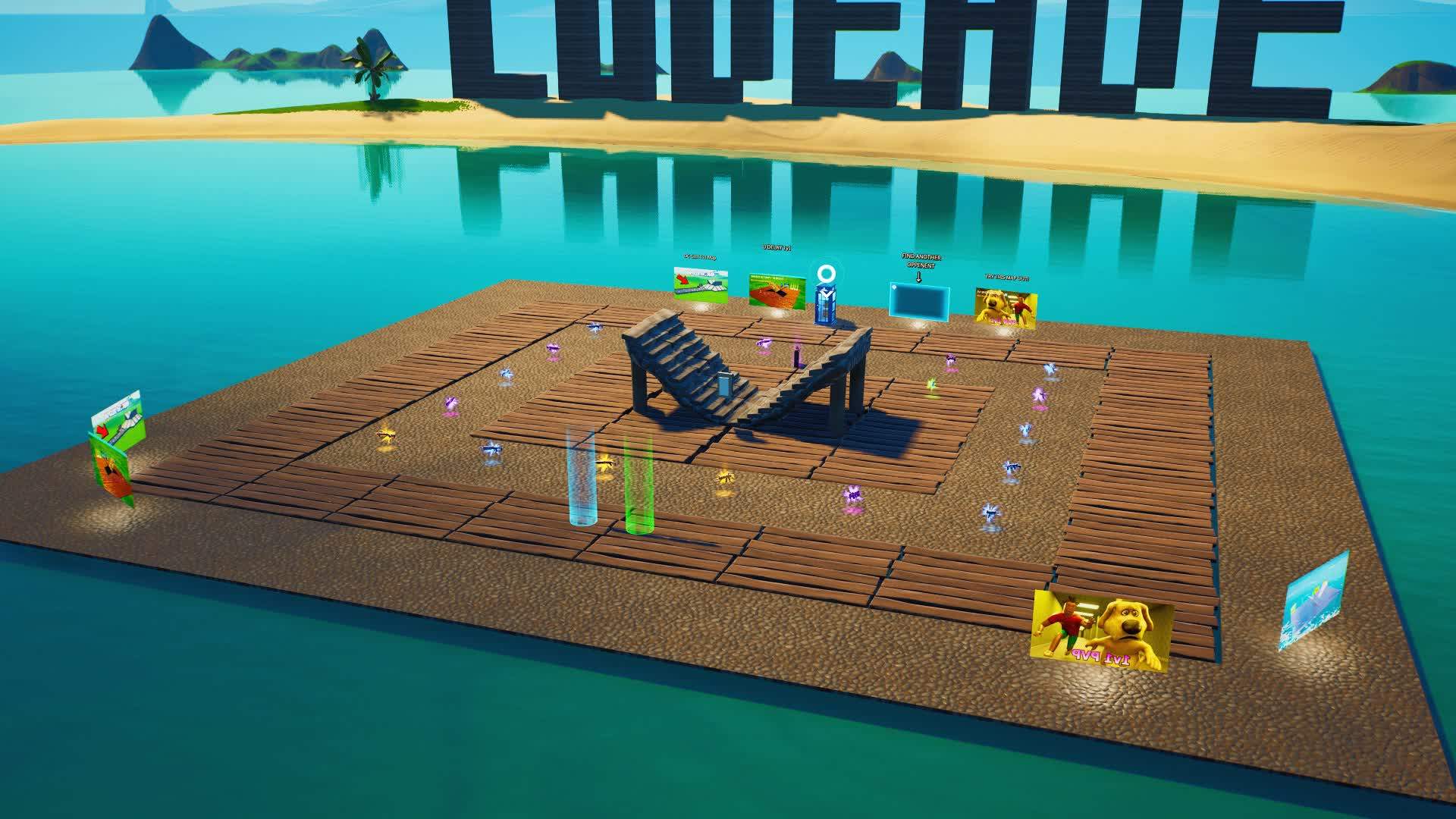 WATER 1V1 MAP💦 | ALL WEAPONS🔫