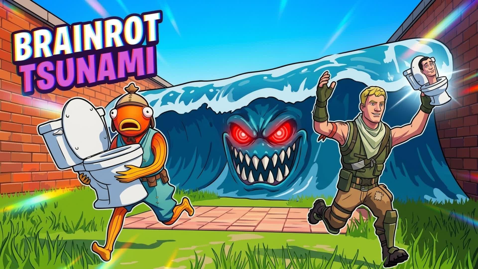 ESCAPE TSUNAMI TO SAVE BRAINROTS