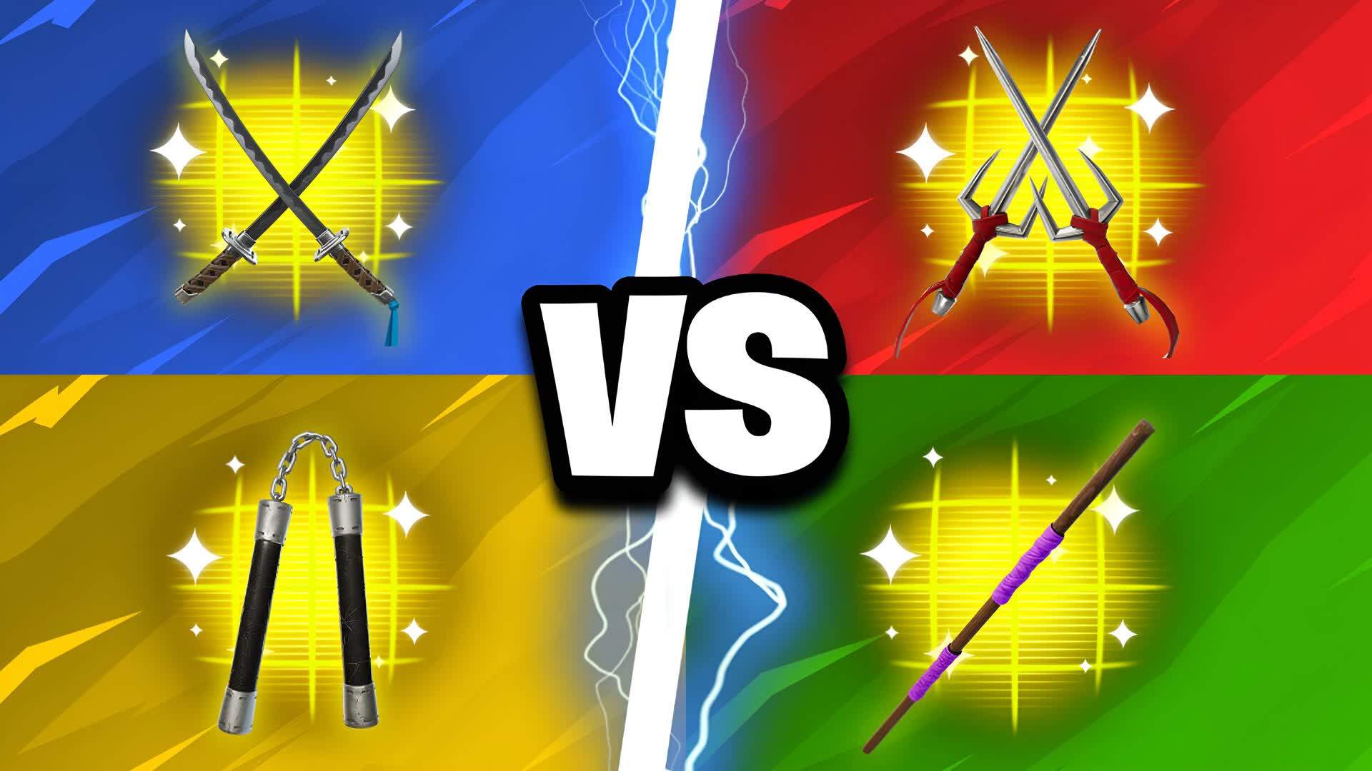 DUO RED VS BLUE VS GREEN VS YELLOW