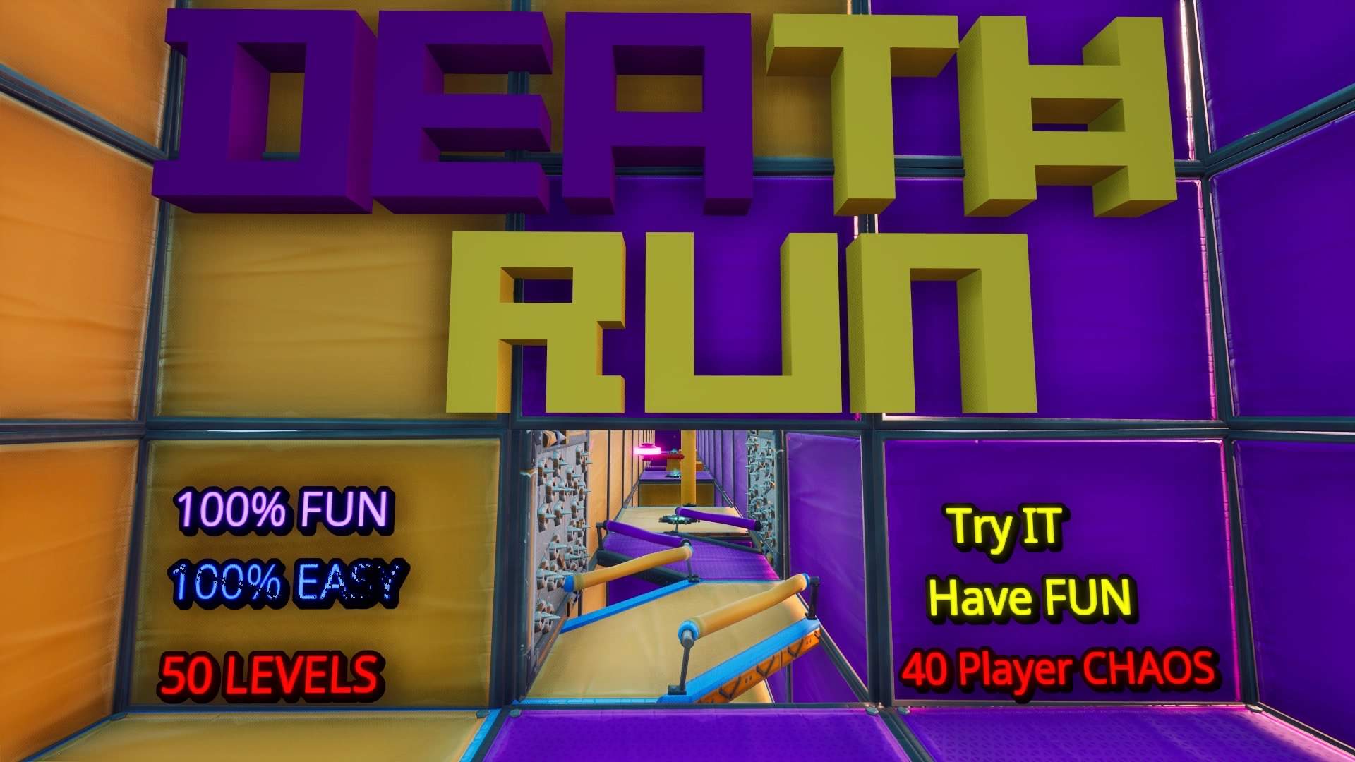 50 LEVEL PURPLE VS ORANGE DEATHRUN