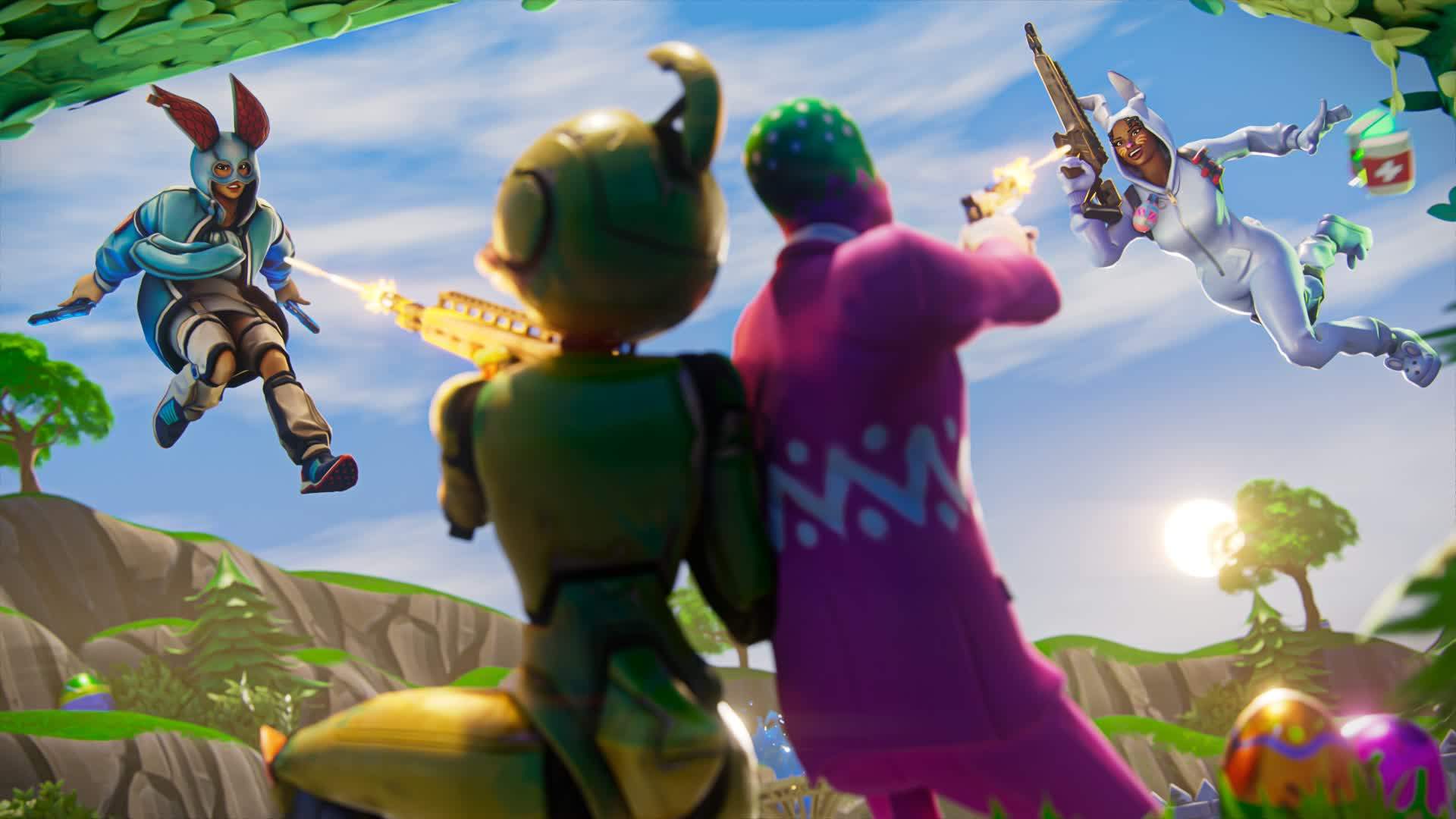 🥚EGGCELLENT 2V2 GUN FIGHT🐰